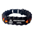 Pulsera paracord Protección Civil Bandera España