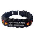 Pulsera paracord Vigilante de Seguridad Bandera España
