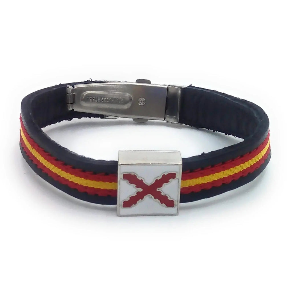 Comprar Pulsera Cruz de Borgoña Bandera España Bandera España La Flamenca de Borgoña Patricia Muñoz VOX