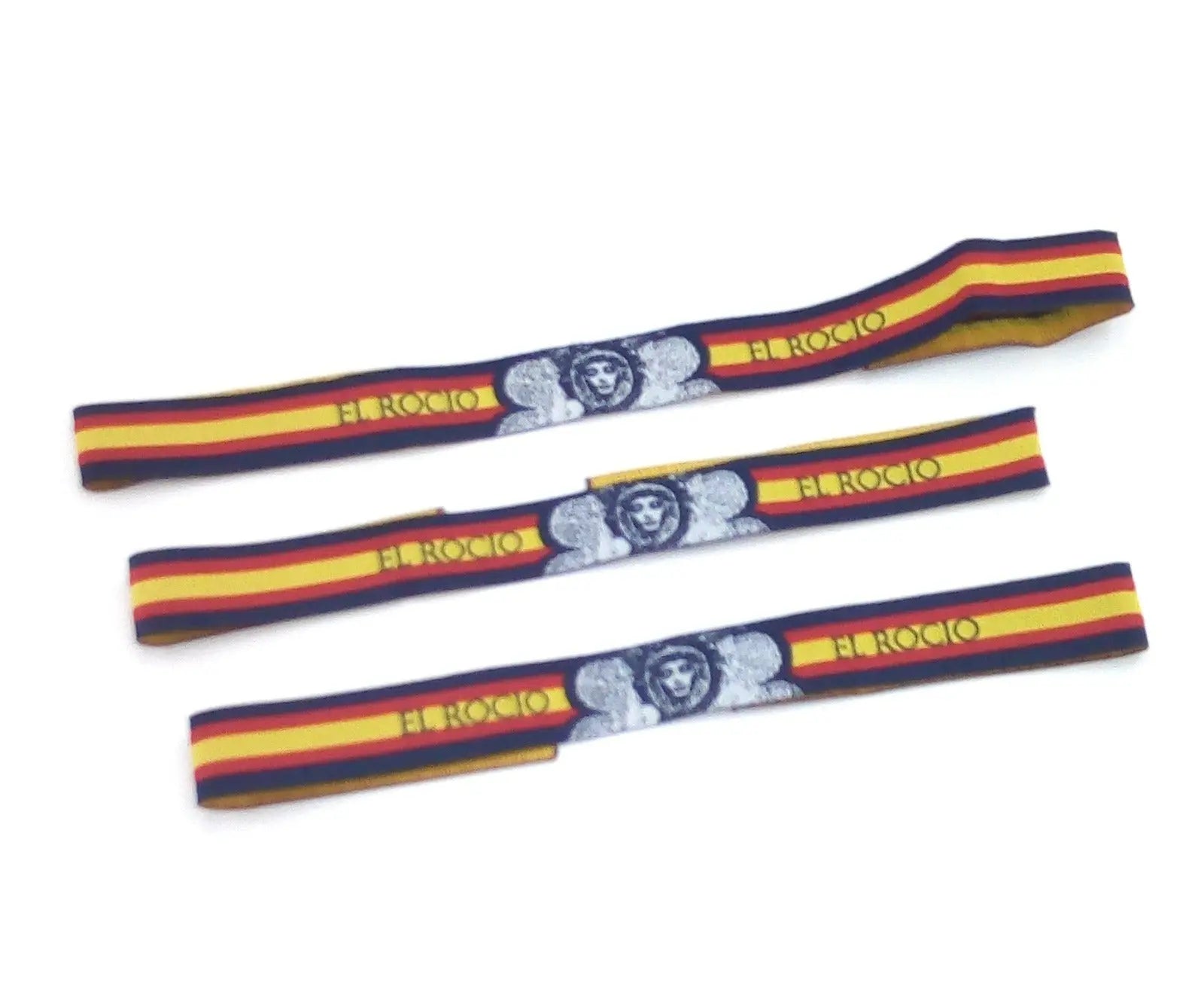 Comprar Pulsera tela Virgen del Rocío Bandera España Bandera España La Flamenca de Borgoña Patricia Muñoz VOX