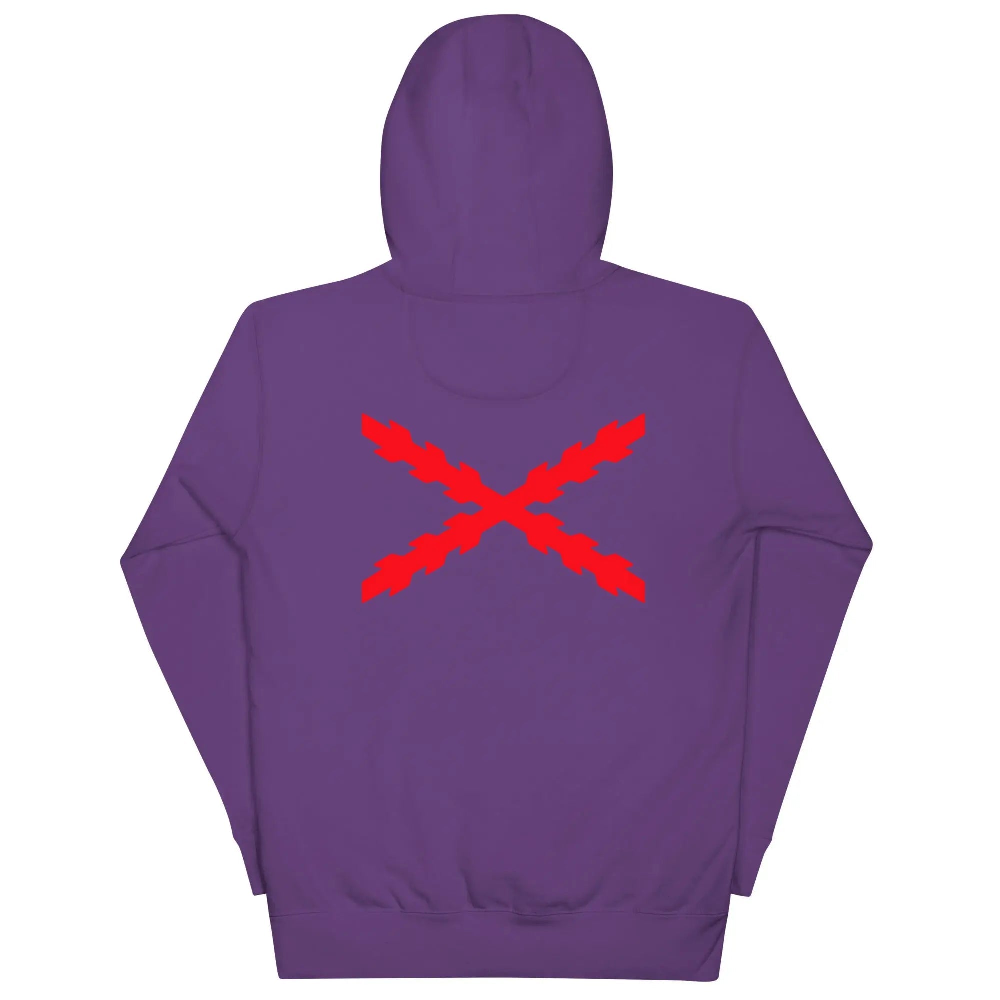 Comprar Sudadera Aspa de Borgoña capucha unisex Bandera España La Flamenca de Borgoña Patricia Muñoz VOX