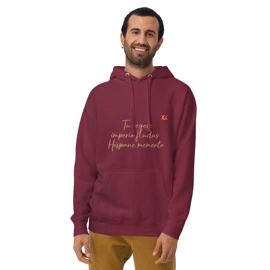 Comprar Sudadera Aspa de Borgoña capucha unisex Bandera España La Flamenca de Borgoña Patricia Muñoz VOX
