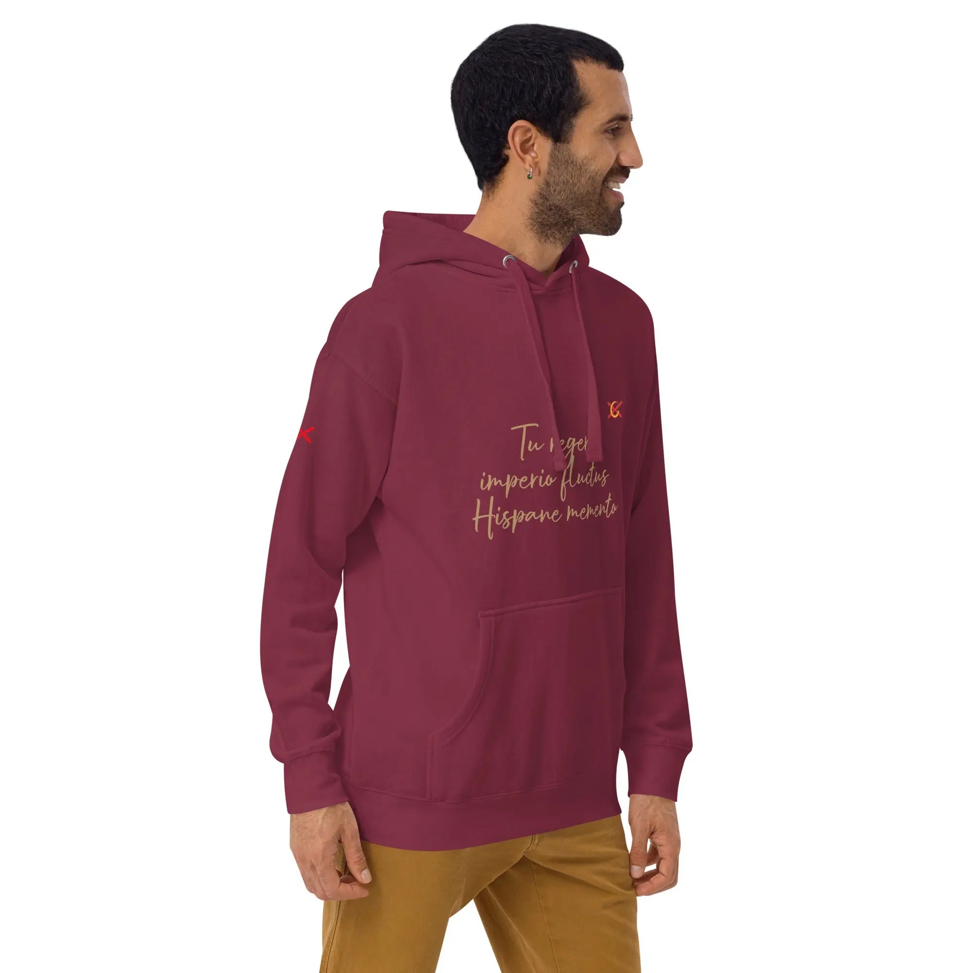 Comprar Sudadera Aspa de Borgoña capucha unisex Bandera España La Flamenca de Borgoña Patricia Muñoz VOX