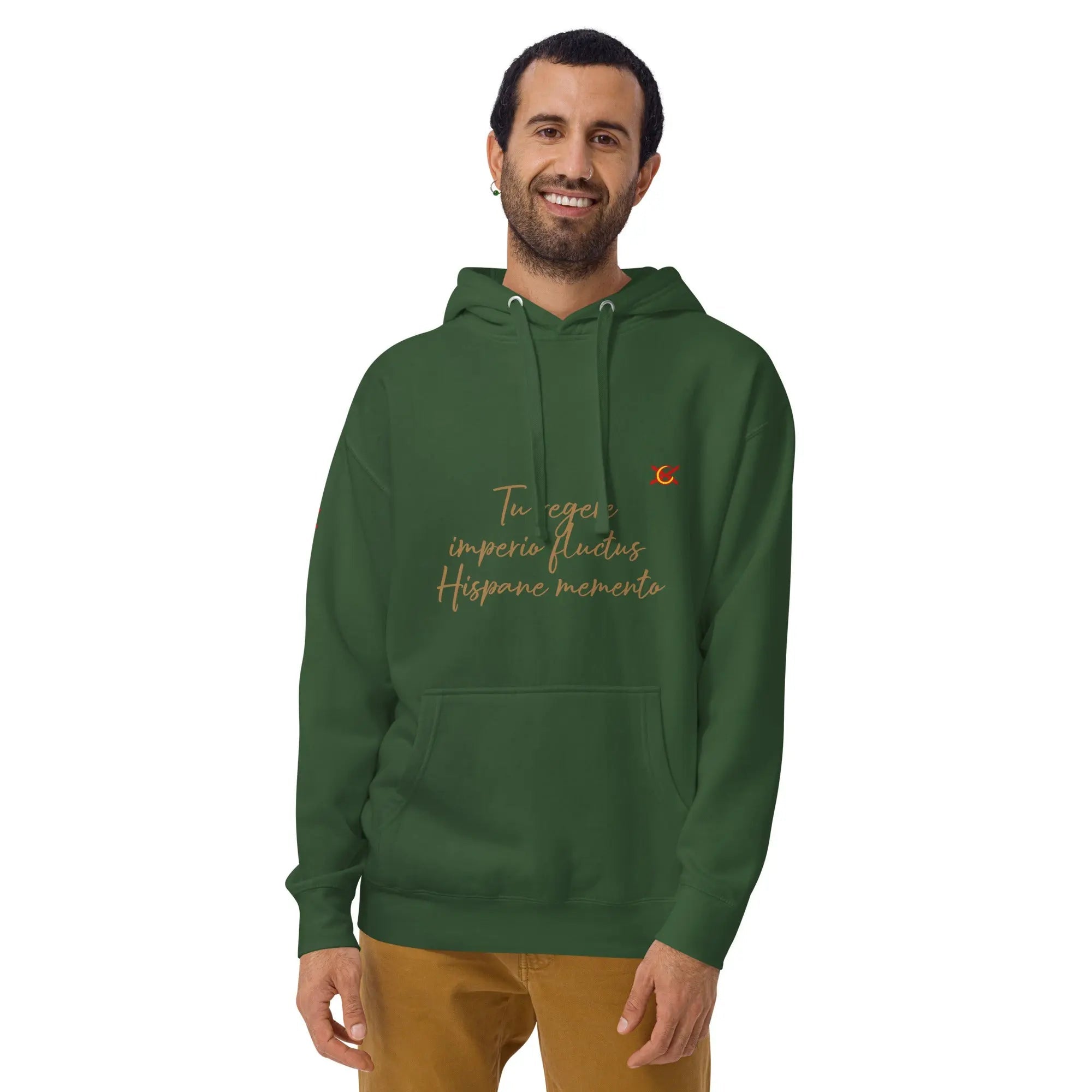 Comprar Sudadera Aspa de Borgoña capucha unisex Bandera España La Flamenca de Borgoña Patricia Muñoz VOX