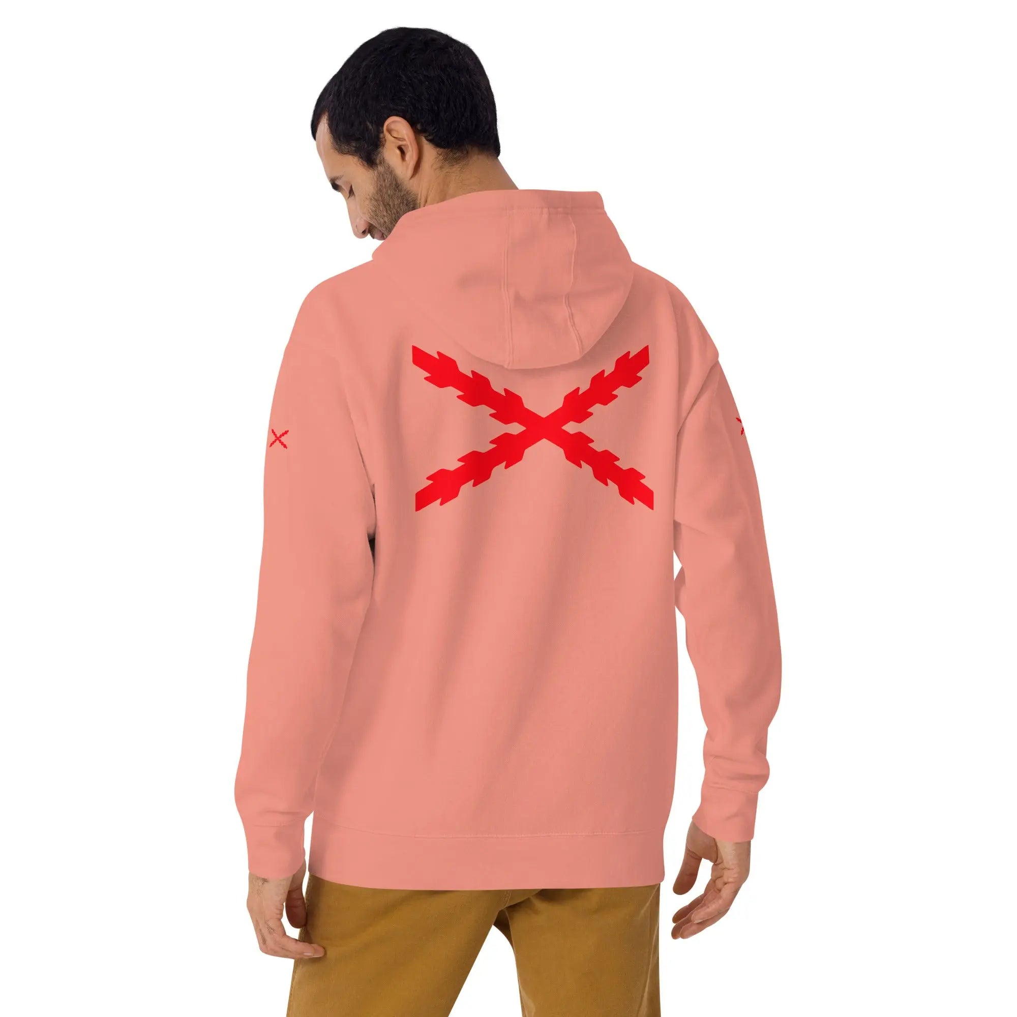Comprar Sudadera Aspa de Borgoña capucha unisex Bandera España La Flamenca de Borgoña Patricia Muñoz VOX