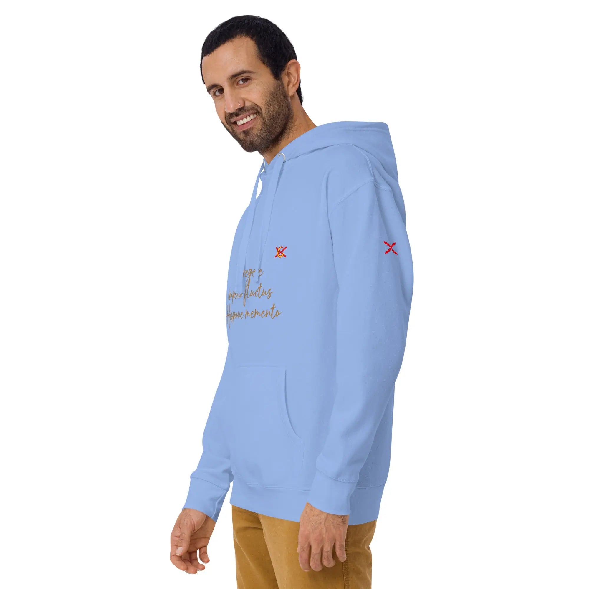 Comprar Sudadera Aspa de Borgoña capucha unisex Bandera España La Flamenca de Borgoña Patricia Muñoz VOX