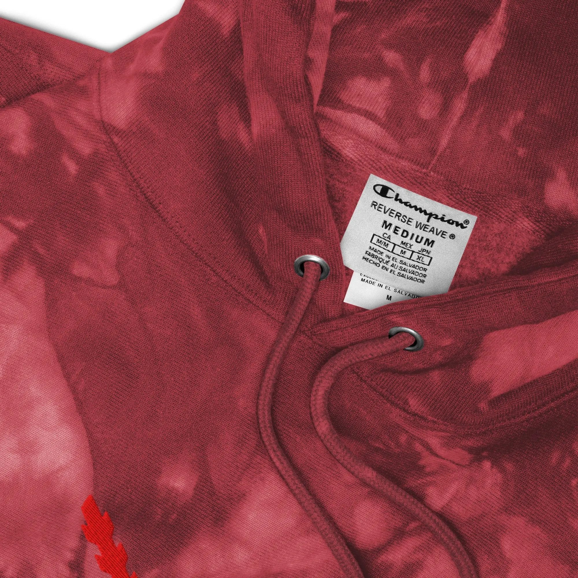 Comprar Sudadera Champion tie-dye unisex Cruz de Borgoña La Flamenca de Borgoña Bandera España