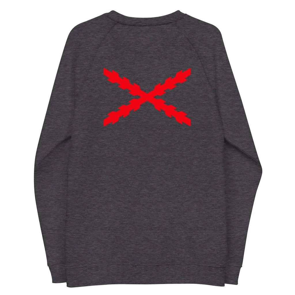 Comprar Sudadera Cruz de Borgoña unisex Bandera España La Flamenca de Borgoña Patricia Muñoz VOX