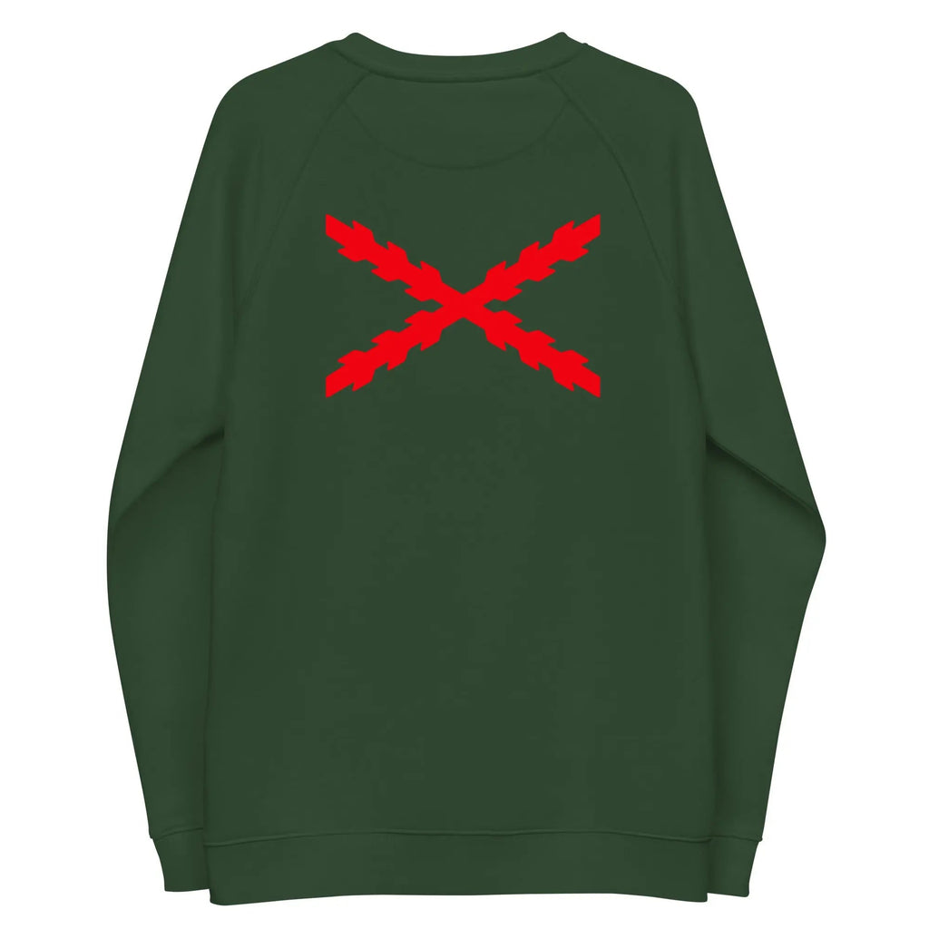 Comprar Sudadera Cruz de Borgoña unisex Bandera España La Flamenca de Borgoña Patricia Muñoz VOX