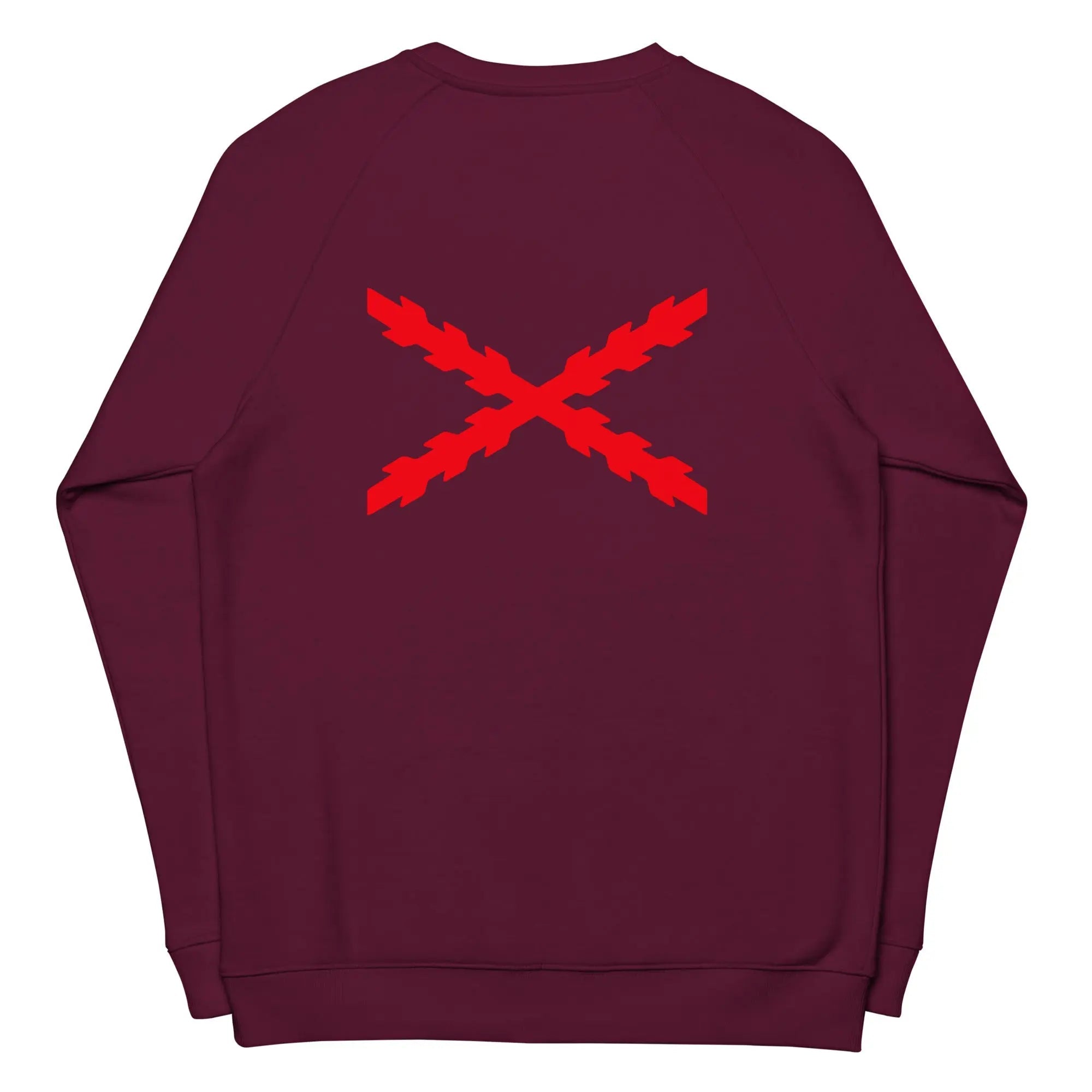 Comprar Sudadera Cruz de Borgoña unisex Bandera España La Flamenca de Borgoña Patricia Muñoz VOX