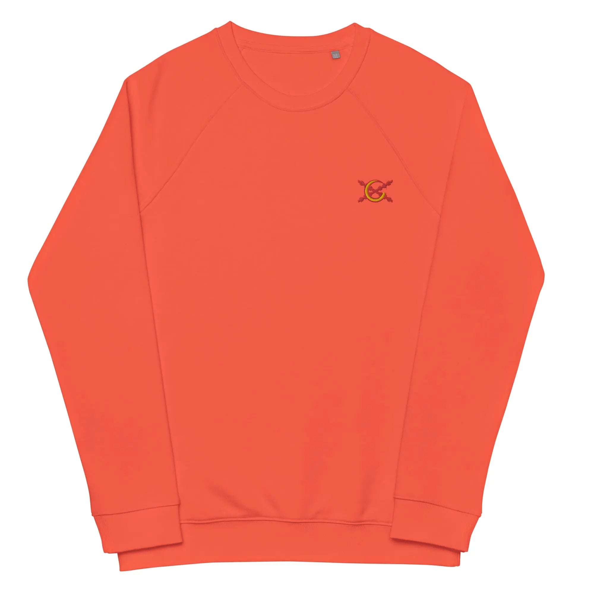 Comprar Sudadera Cruz de Borgoña orgánica raglán unisex Bandera España La Flamenca de Borgoña Patricia Muñoz VOX