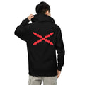 Comprar Sudadera Cruz de San Andrés capucha unisex Bandera España La Flamenca de Borgoña Patricia Muñoz VOX
