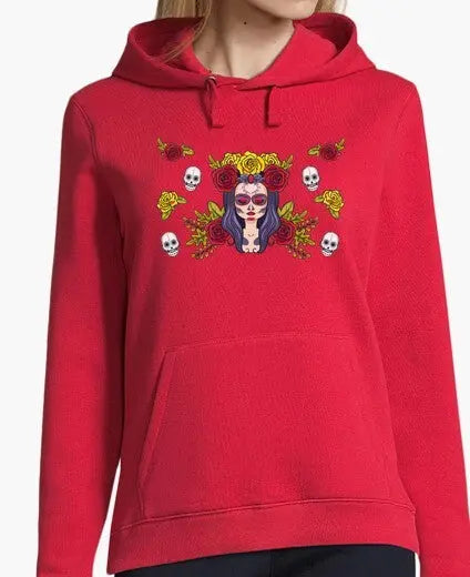 Comprar Sudadera España mujer La Muerte Bandera España La Flamenca de Borgoña Patricia Muñoz VOX
