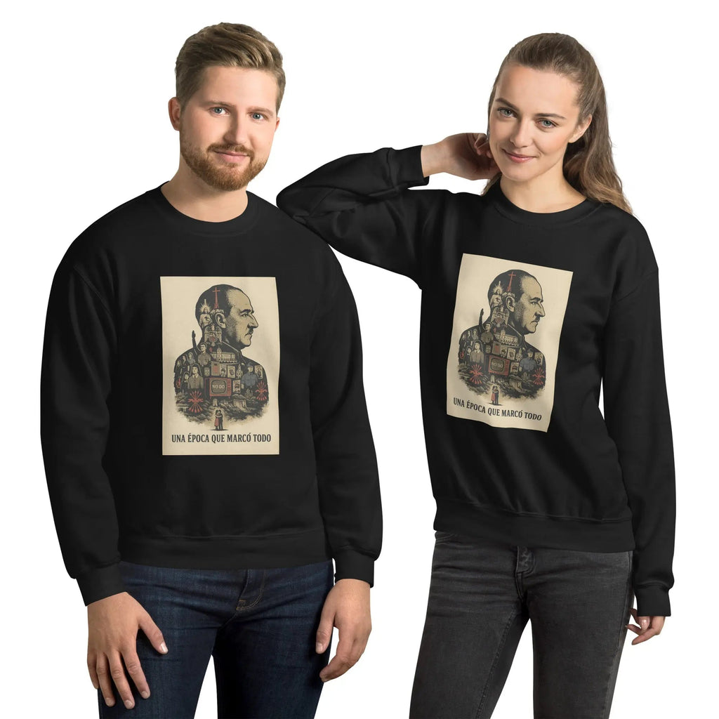 Comprar Sudadera Franco - Una época que marcó todo La Flamenca de Borgoña, Bandera de España, Cruz de Borgoña, Patricia Muñoz, VOX