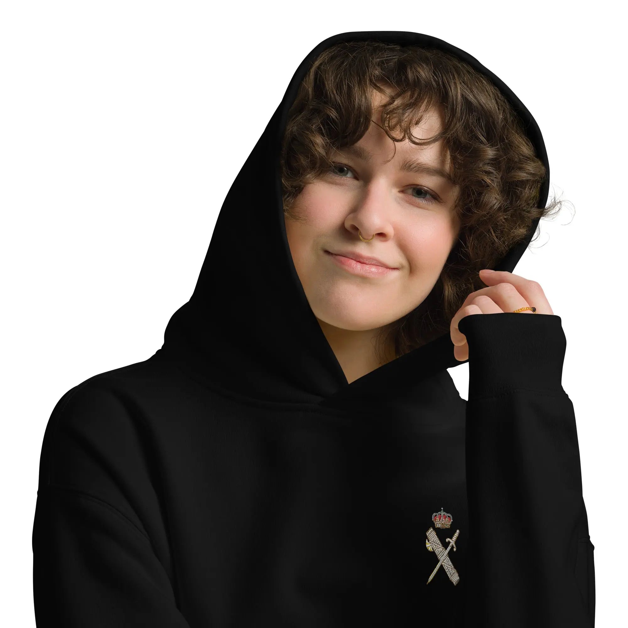 Comprar Sudadera Guardia Civil oversize unisex Bandera España La Flamenca de Borgoña Patricia Muñoz VOX