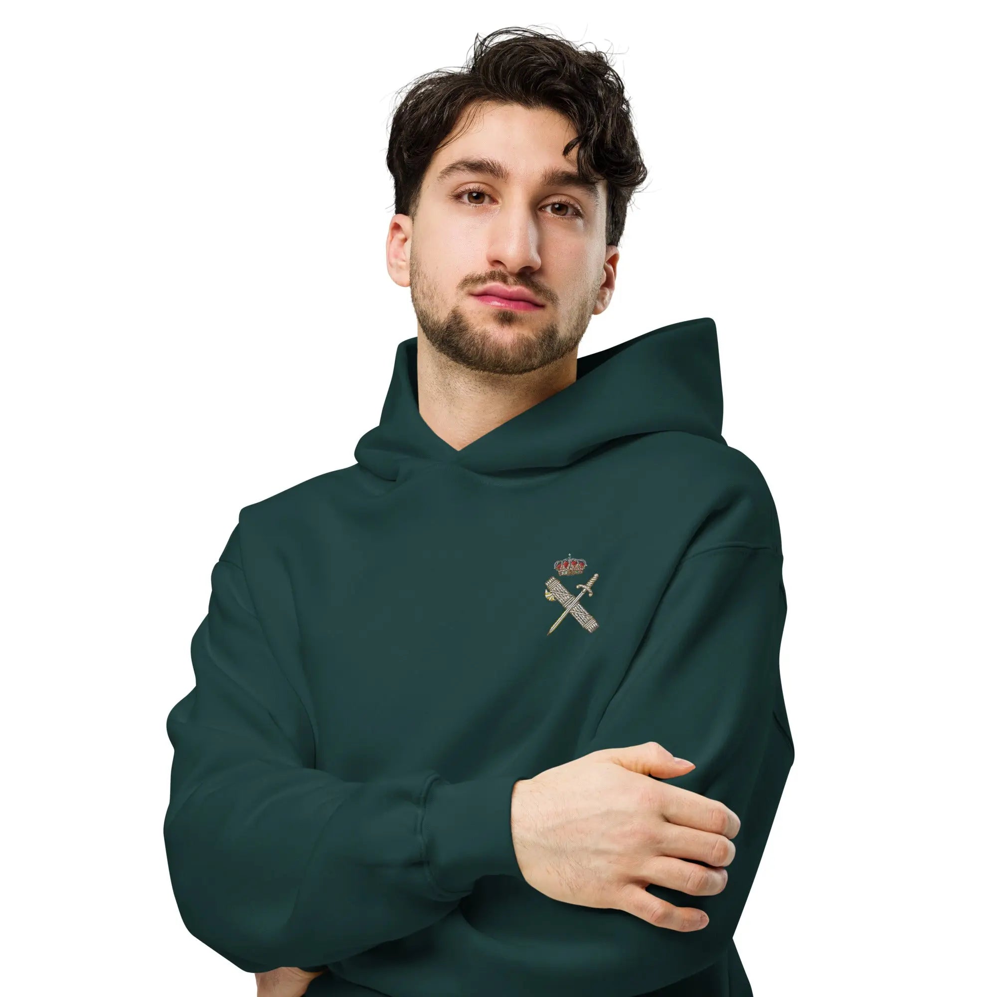 Comprar Sudadera Guardia Civil oversize unisex Bandera España La Flamenca de Borgoña Patricia Muñoz VOX