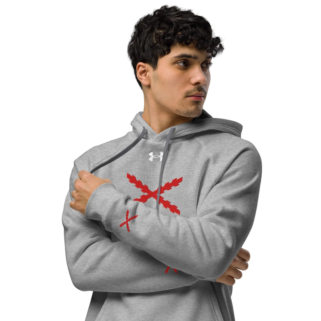 Comprar Sudadera con capucha Under Armour® Cruz de Borgoña La Flamenca de Borgoña Bandera España