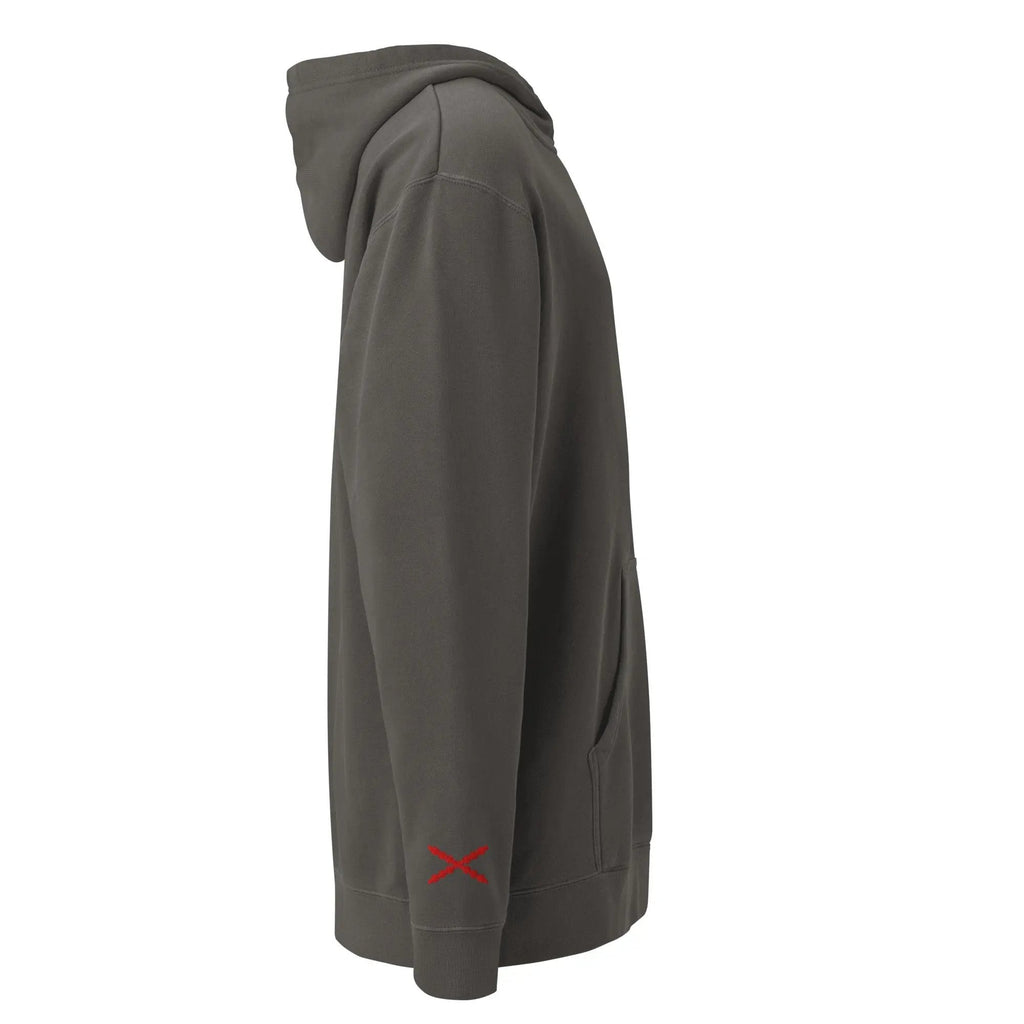 Comprar Sudadera con capucha teñida unisex Cruz de Borgoña La Flamenca de Borgoña Bandera España