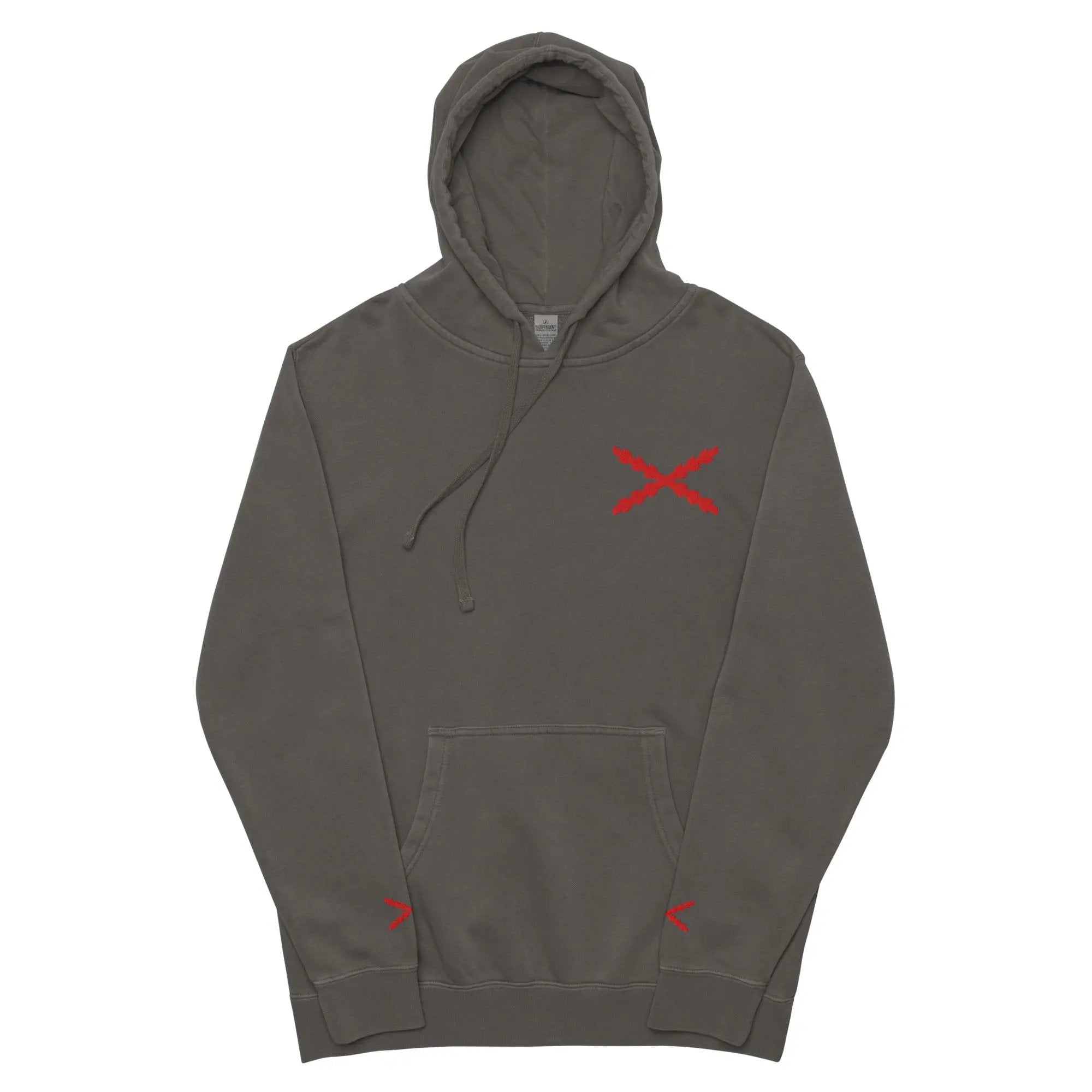Comprar Sudadera con capucha teñida unisex Cruz de Borgoña La Flamenca de Borgoña Bandera España