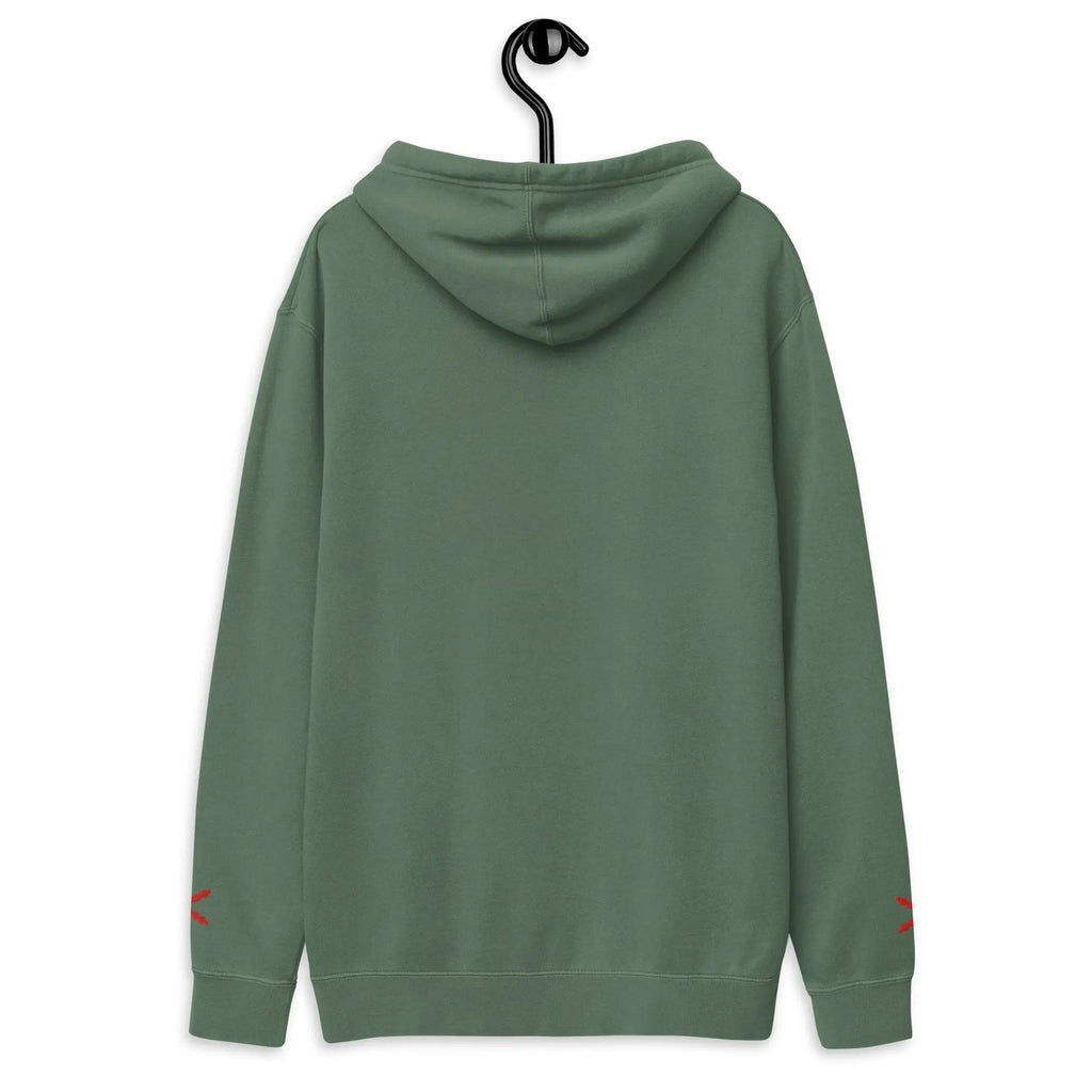 Comprar Sudadera con capucha teñida unisex Cruz de Borgoña La Flamenca de Borgoña Bandera España