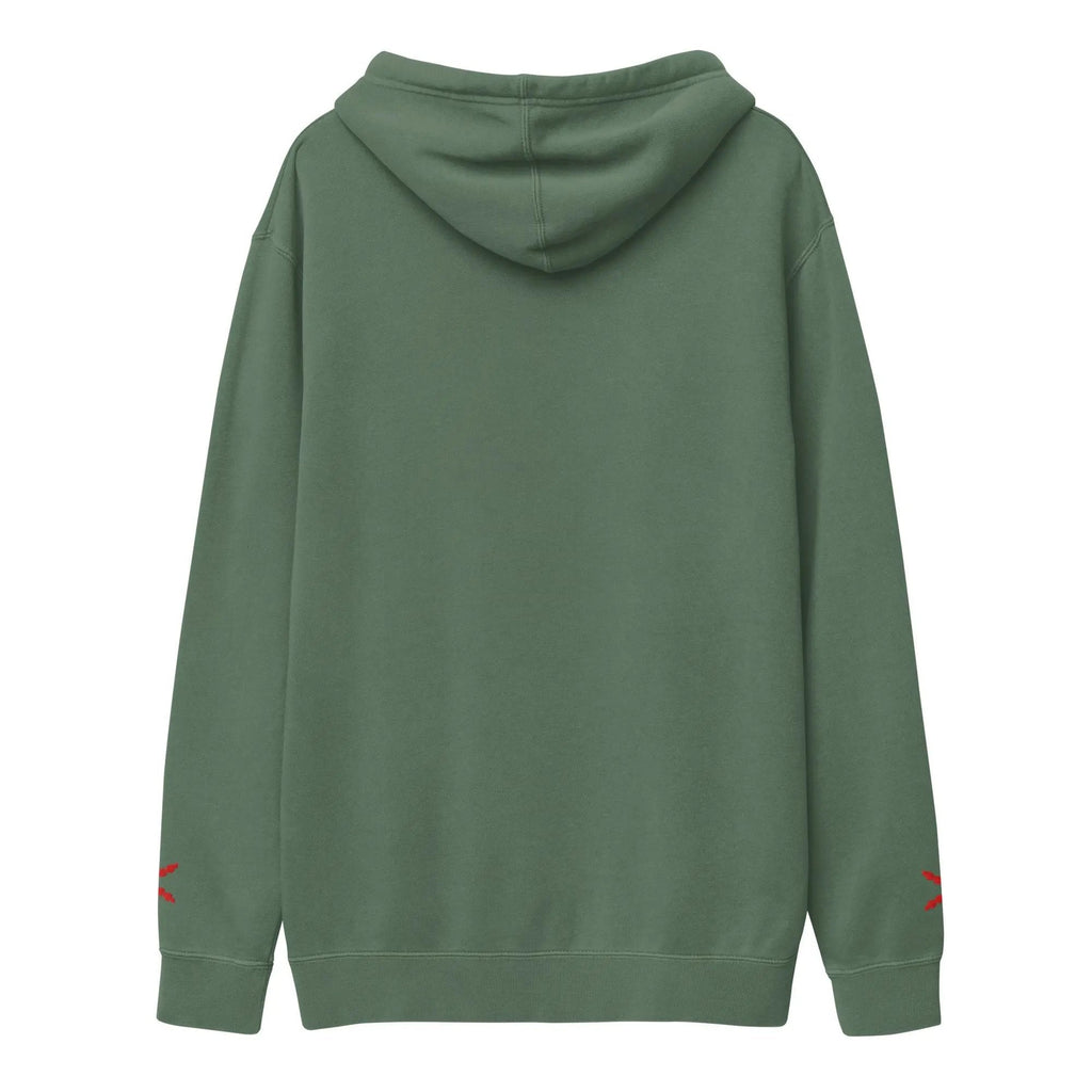 Comprar Sudadera con capucha teñida unisex Cruz de Borgoña La Flamenca de Borgoña Bandera España
