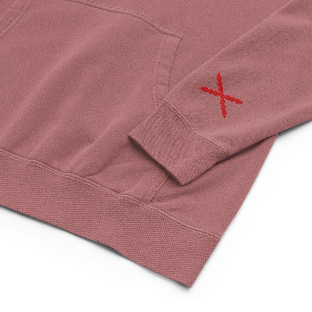 Comprar Sudadera con capucha teñida unisex Cruz de Borgoña La Flamenca de Borgoña Bandera España