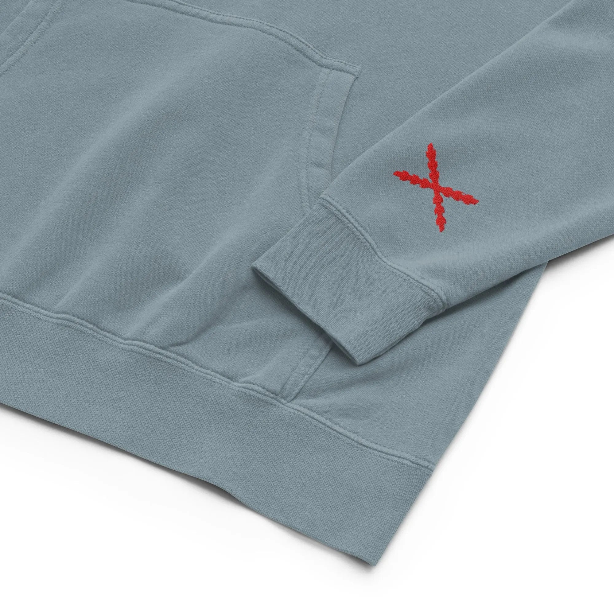 Comprar Sudadera con capucha teñida unisex Cruz de Borgoña La Flamenca de Borgoña Bandera España