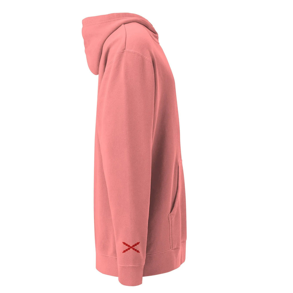 Comprar Sudadera con capucha teñida unisex Cruz de Borgoña La Flamenca de Borgoña Bandera España