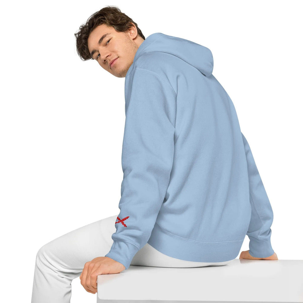 Comprar Sudadera con capucha teñida unisex Cruz de Borgoña La Flamenca de Borgoña Bandera España