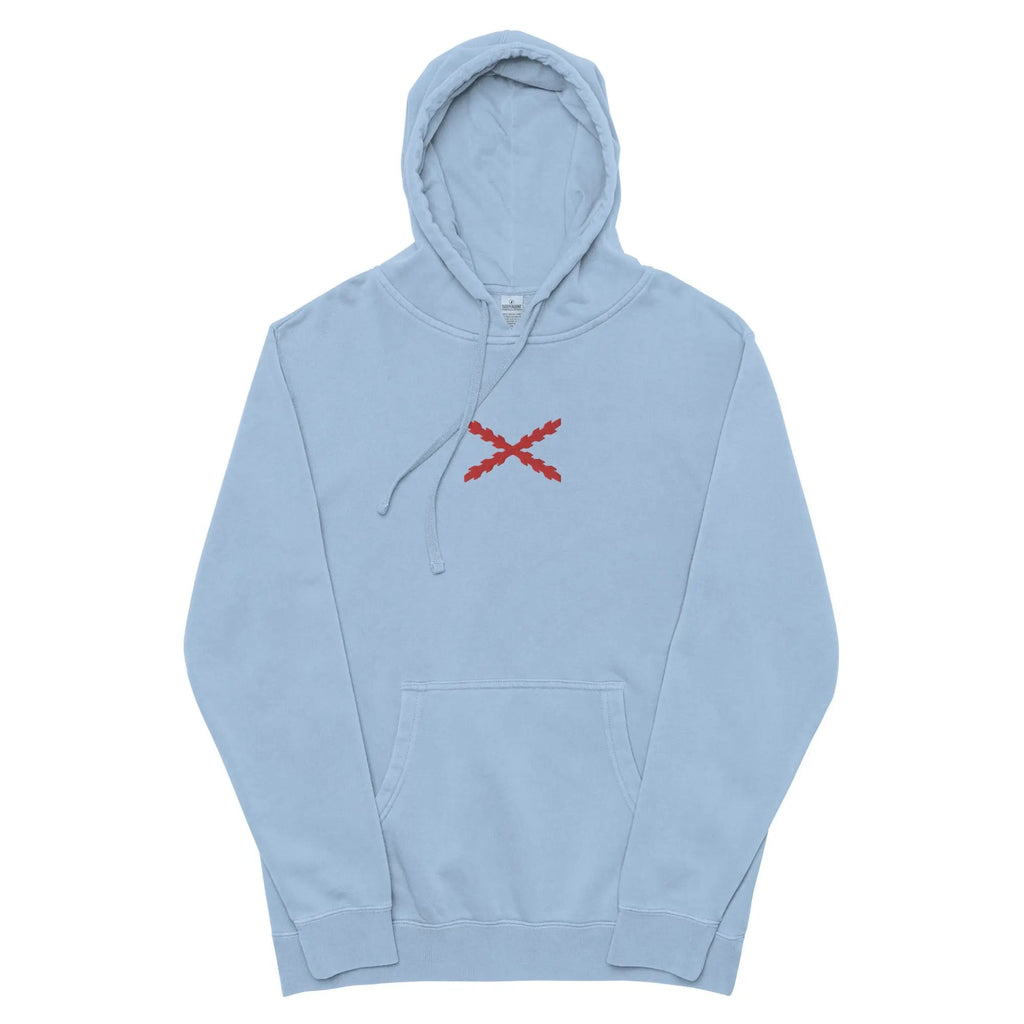 Comprar Sudadera Cruz de Borgoña con capucha unisex Bandera España La Flamenca de Borgoña Patricia Muñoz VOX