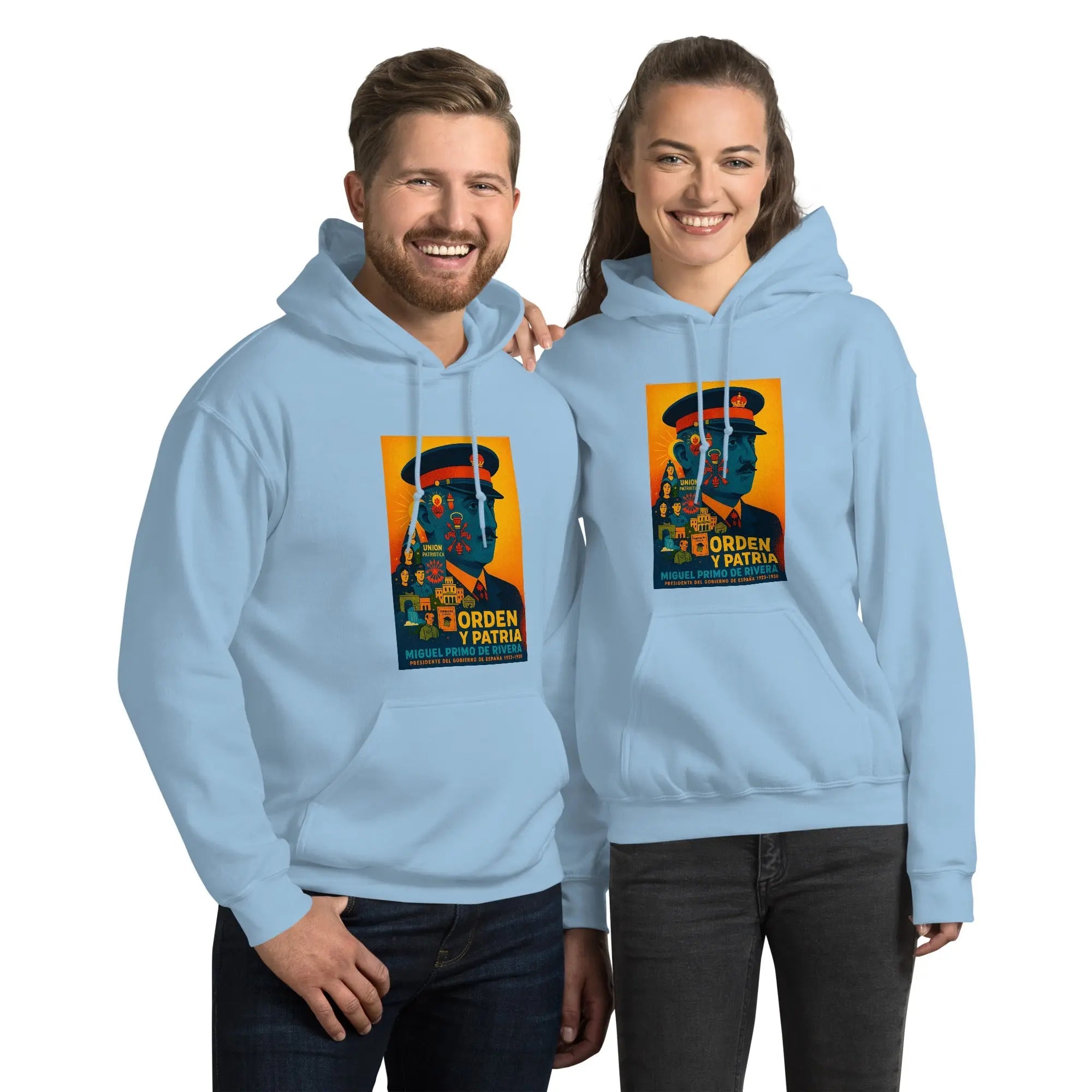 Comprar Sudadera con capucha unisex La Flamenca de Borgoña, Bandera de España, Cruz de Borgoña, Patricia Muñoz, VOX