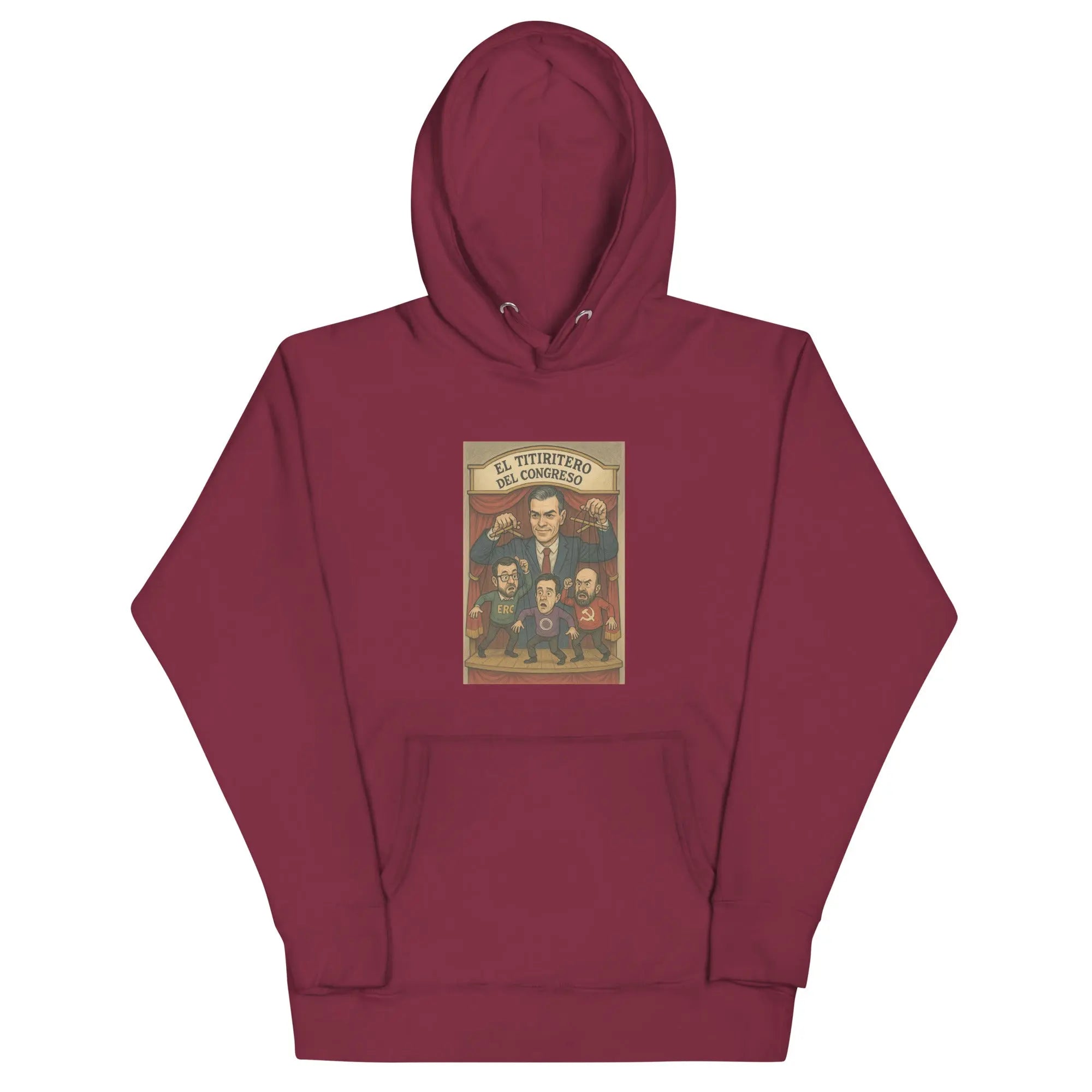 Comprar Sudadera con capucha unisex La Flamenca de Borgoña, Bandera de España, Cruz de Borgoña, Patricia Muñoz, VOX