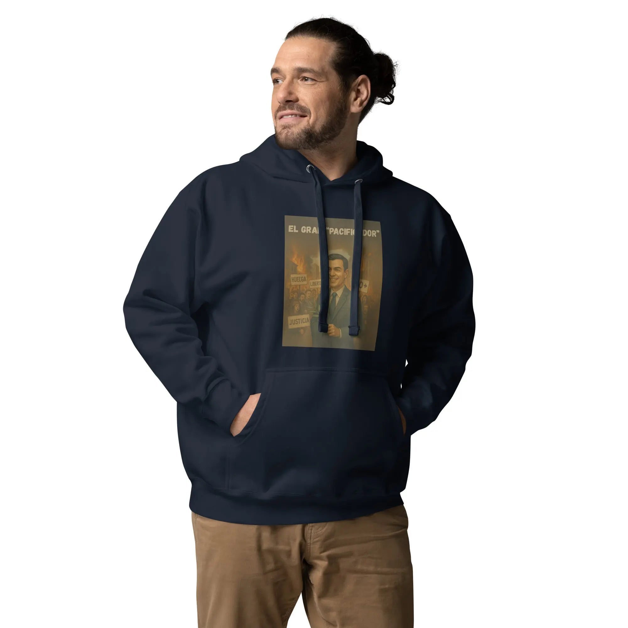 Comprar Sudadera con capucha unisex La Flamenca de Borgoña, Bandera de España, Cruz de Borgoña, Patricia Muñoz, VOX