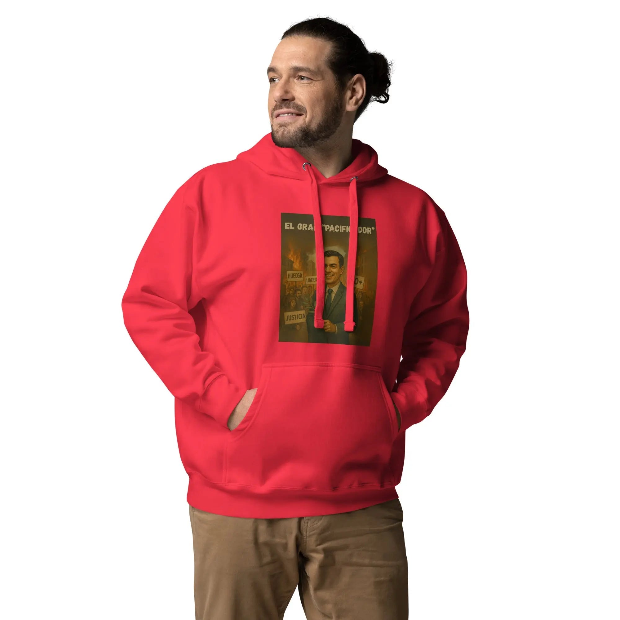 Comprar Sudadera con capucha unisex La Flamenca de Borgoña, Bandera de España, Cruz de Borgoña, Patricia Muñoz, VOX