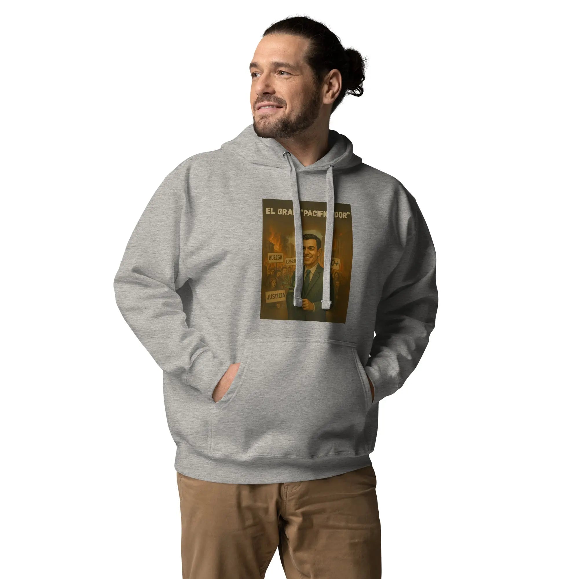 Comprar Sudadera con capucha unisex La Flamenca de Borgoña, Bandera de España, Cruz de Borgoña, Patricia Muñoz, VOX