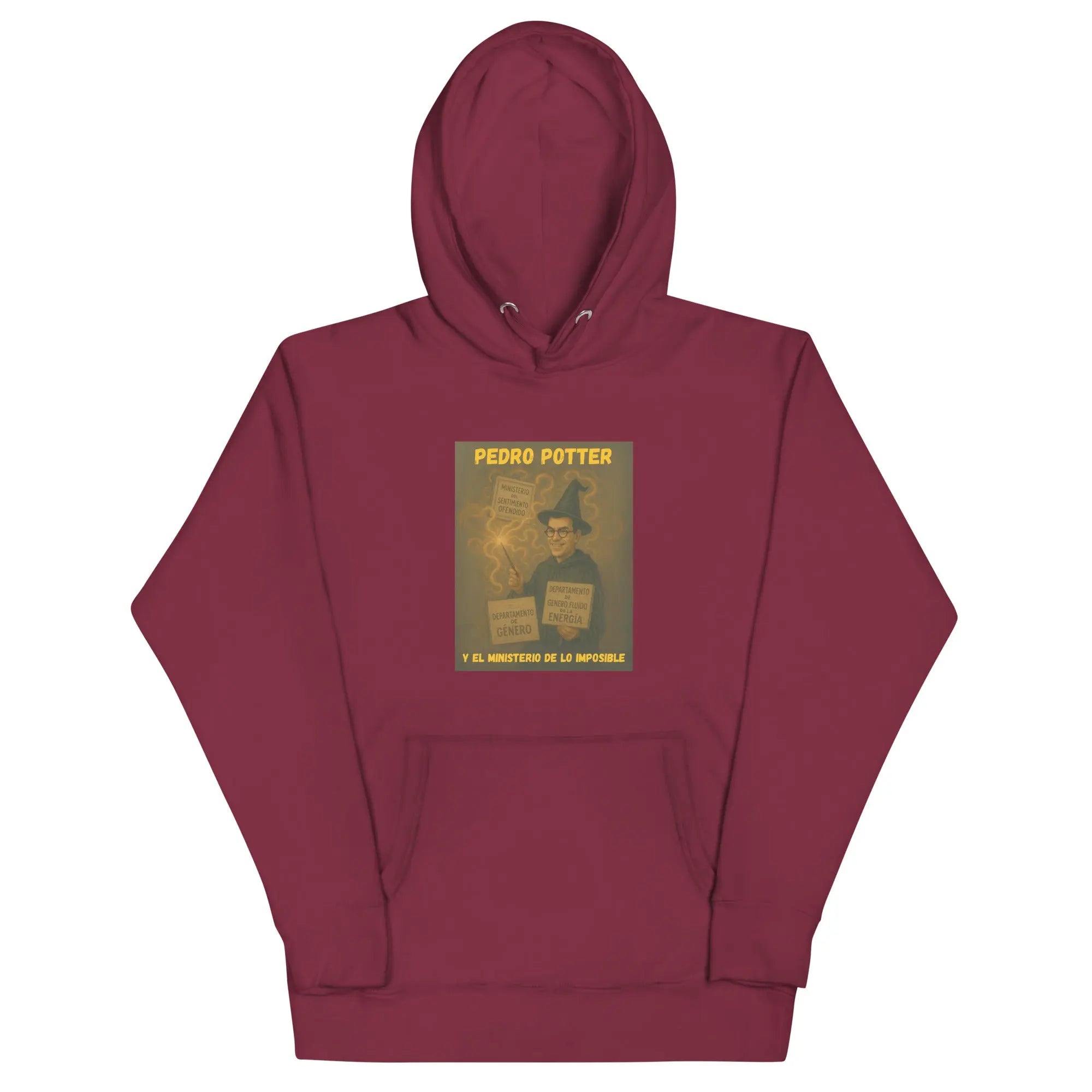 Comprar Sudadera "Pedro Potter y el Ministerio de lo imposible" Bandera España La Flamenca de Borgoña Patricia Muñoz VOX