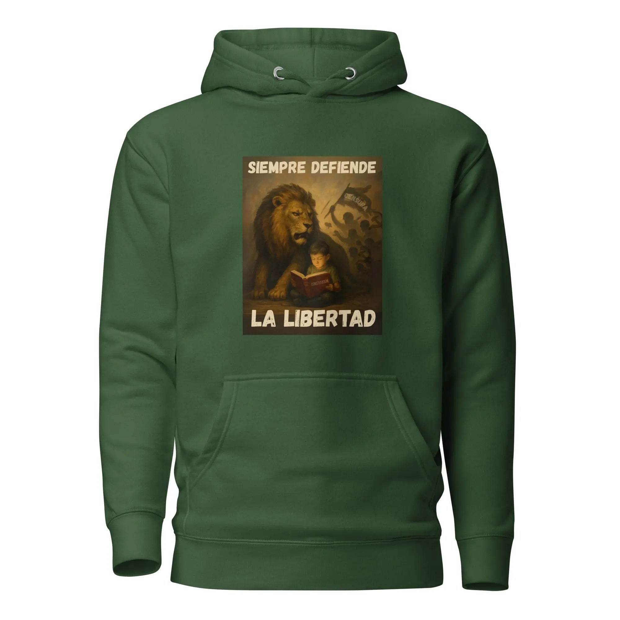 Comprar Sudadera con capucha unisex La Flamenca de Borgoña, Bandera de España, Cruz de Borgoña, Patricia Muñoz, VOX