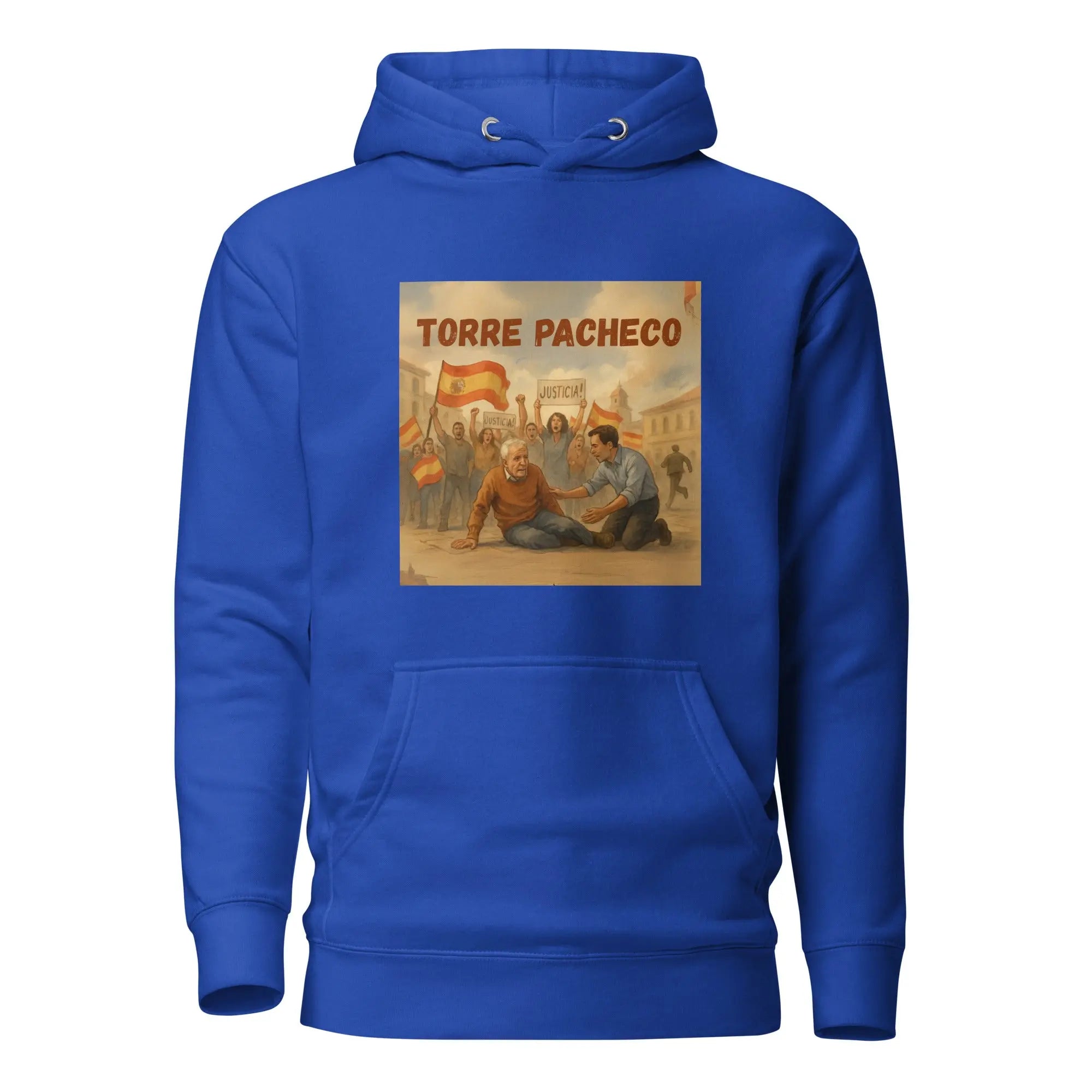 Comprar Sudadera con capucha unisex La Flamenca de Borgoña, Bandera de España, Cruz de Borgoña, Patricia Muñoz, VOX