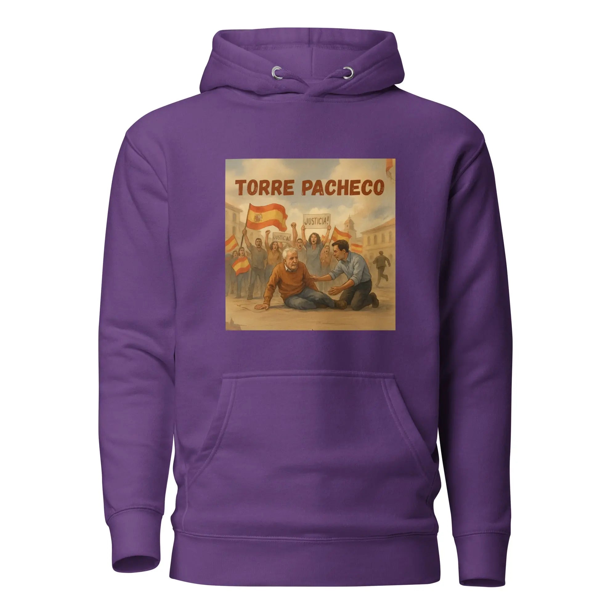 Comprar Sudadera con capucha unisex La Flamenca de Borgoña, Bandera de España, Cruz de Borgoña, Patricia Muñoz, VOX