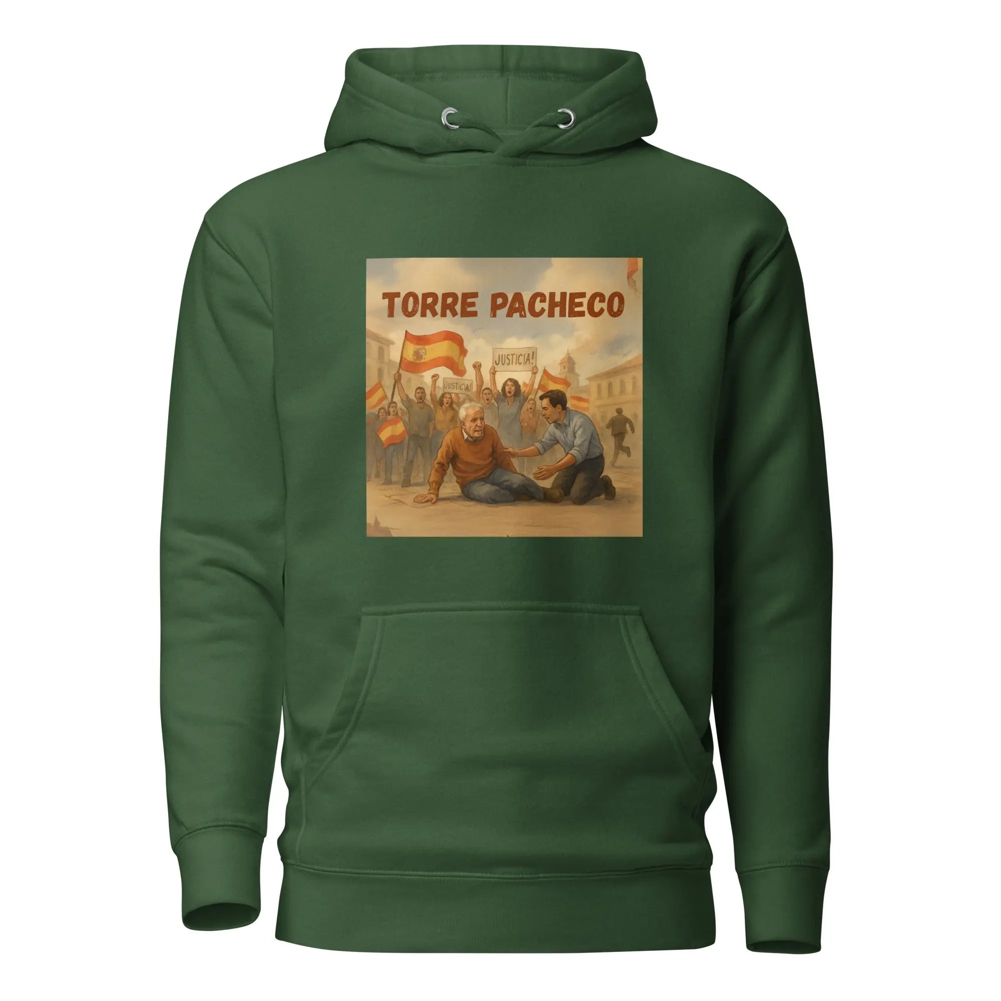 Comprar Sudadera con capucha unisex La Flamenca de Borgoña, Bandera de España, Cruz de Borgoña, Patricia Muñoz, VOX