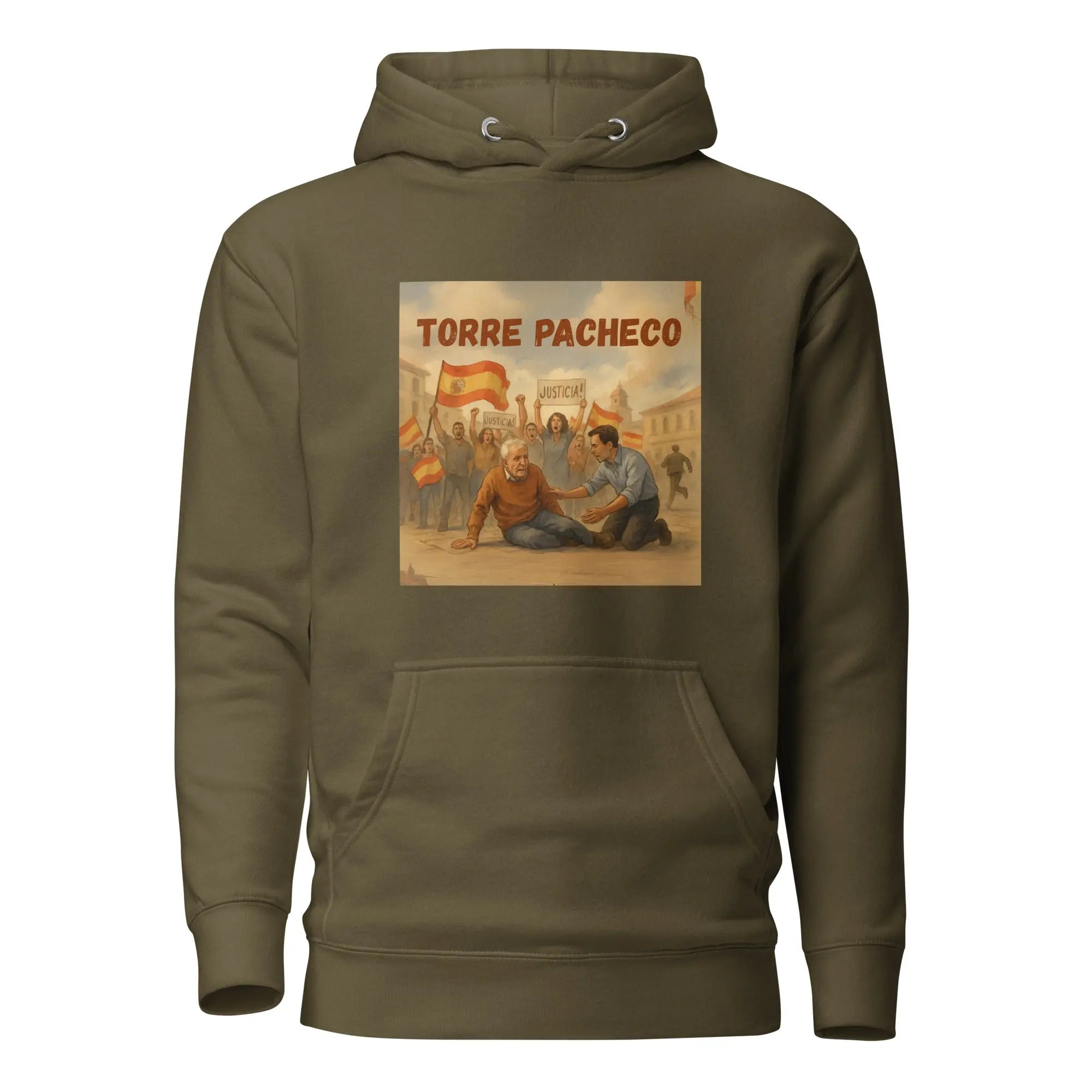 Comprar Sudadera con capucha unisex La Flamenca de Borgoña, Bandera de España, Cruz de Borgoña, Patricia Muñoz, VOX