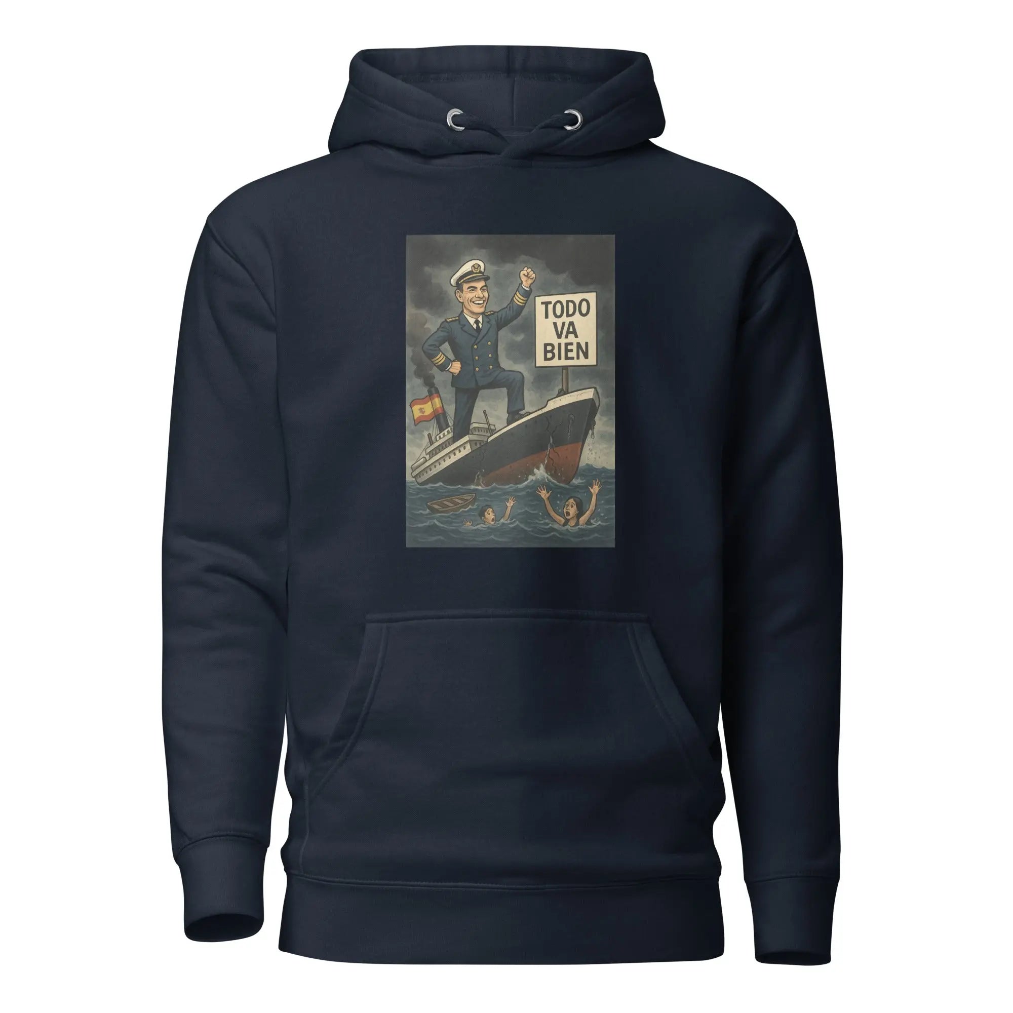 Comprar Sudadera con capucha unisex La Flamenca de Borgoña, Bandera de España, Cruz de Borgoña, Patricia Muñoz, VOX