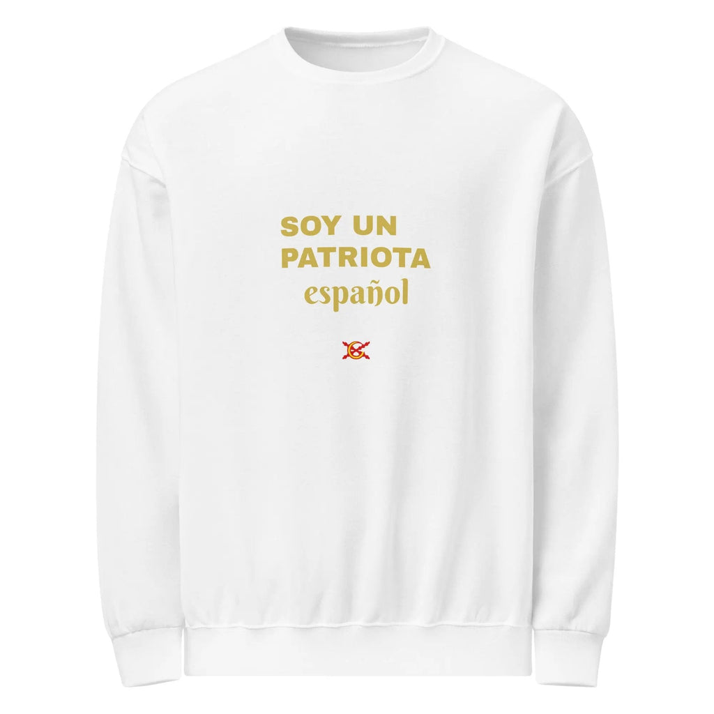 Comprar Sudadera cuello redondo "Soy un patriota español" La Flamenca de Borgoña Bandera España