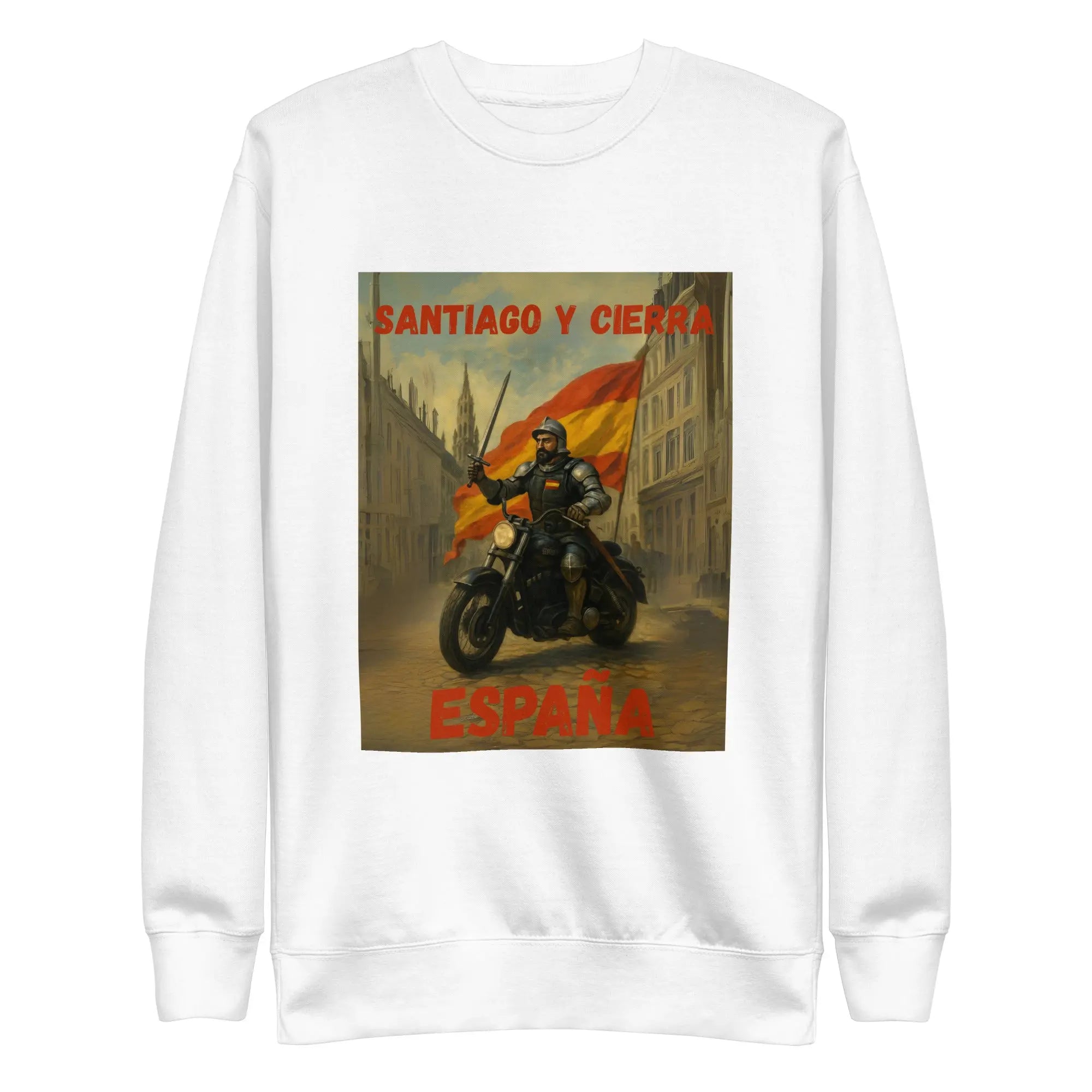 Comprar Sudadera "Santiago y cierra España" Bandera España La Flamenca de Borgoña Patricia Muñoz VOX