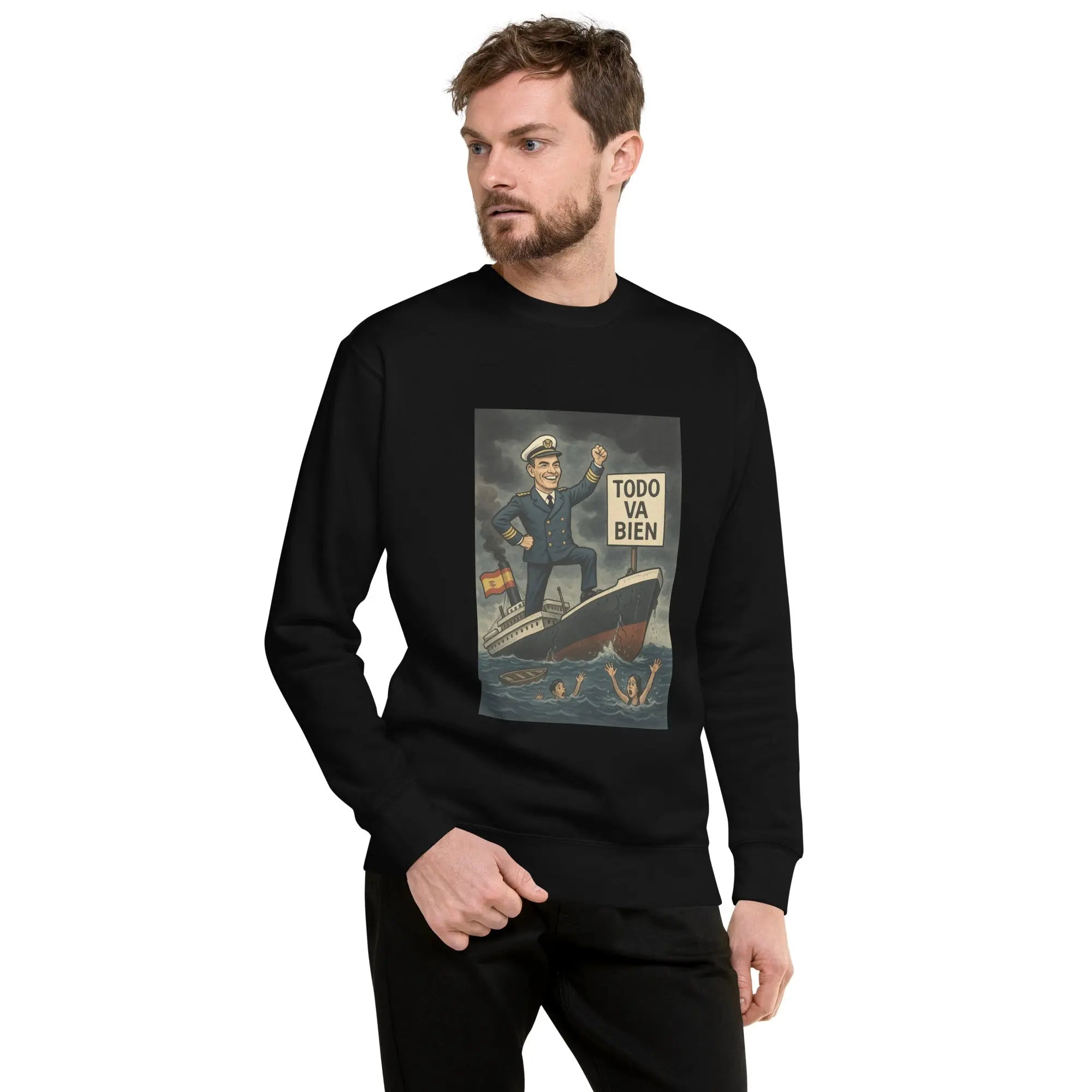 Comprar Sudadera gruesa unisex La Flamenca de Borgoña, Bandera de España, Cruz de Borgoña, Patricia Muñoz, VOX