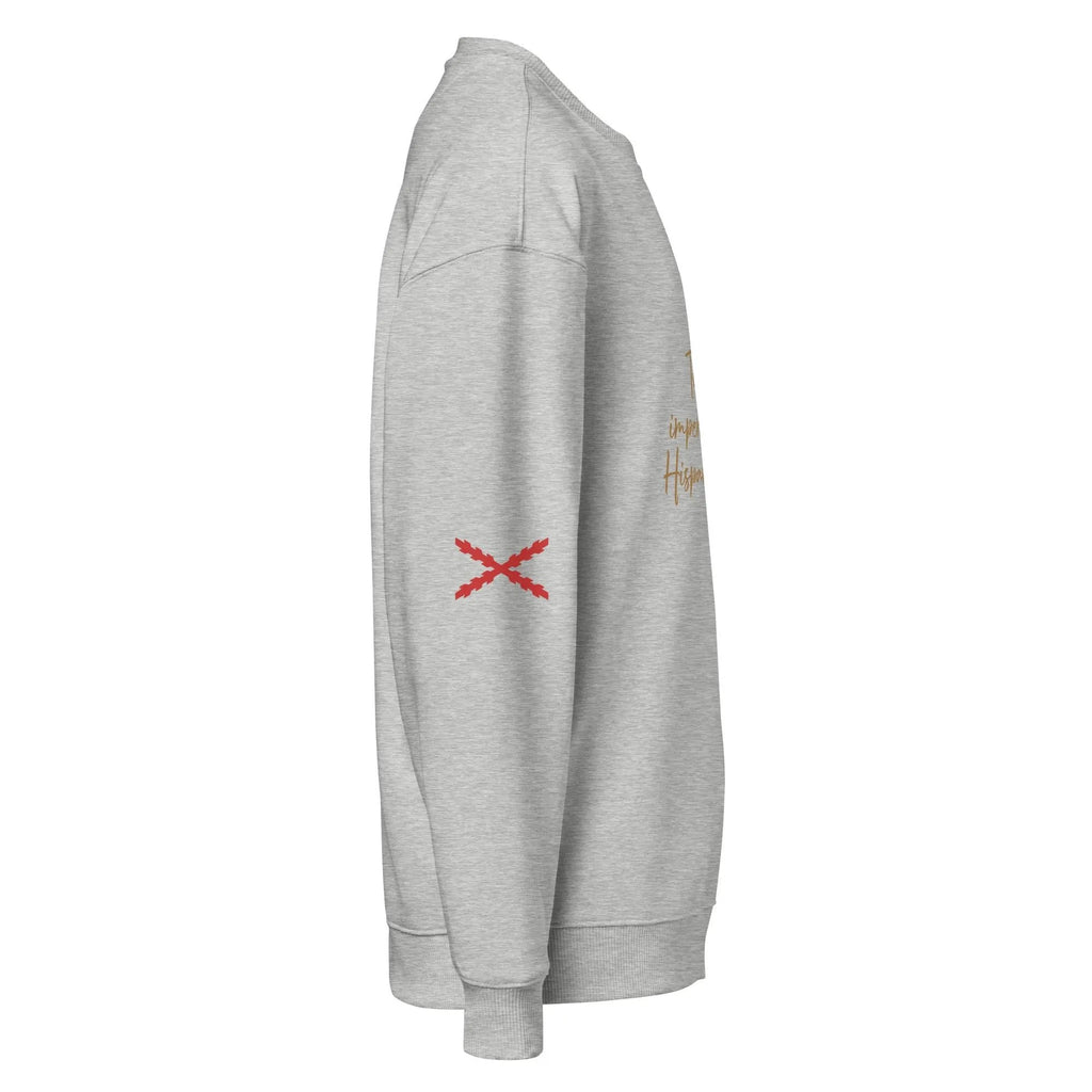 Comprar Sudadera oversize orgánica unisex "Tu regere imperio fluctus Hispane Memento" La Flamenca de Borgoña Bandera España
