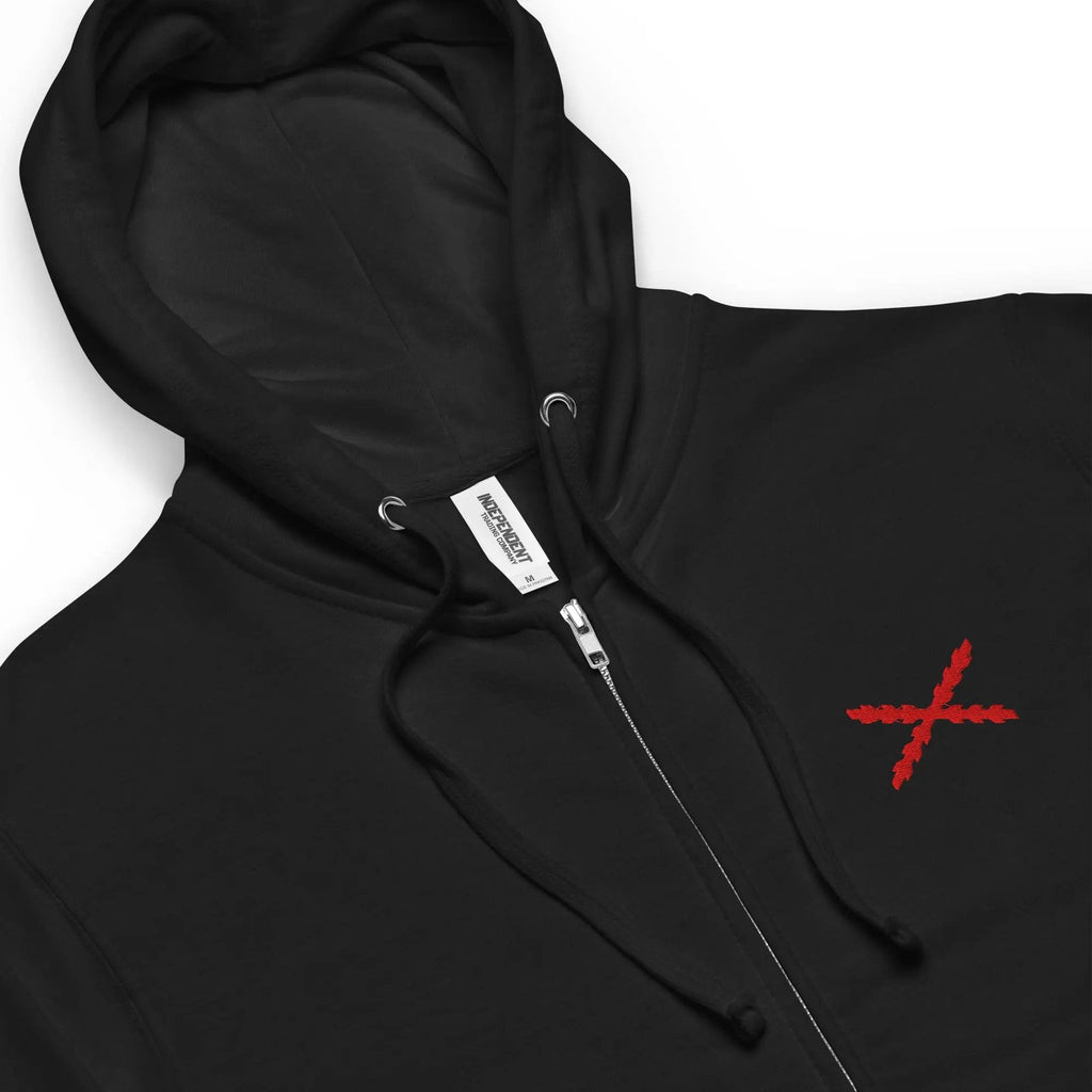Comprar Sudadera polar con capucha y cremallera unisex Cruz de Borgoña La Flamenca de Borgoña Bandera España