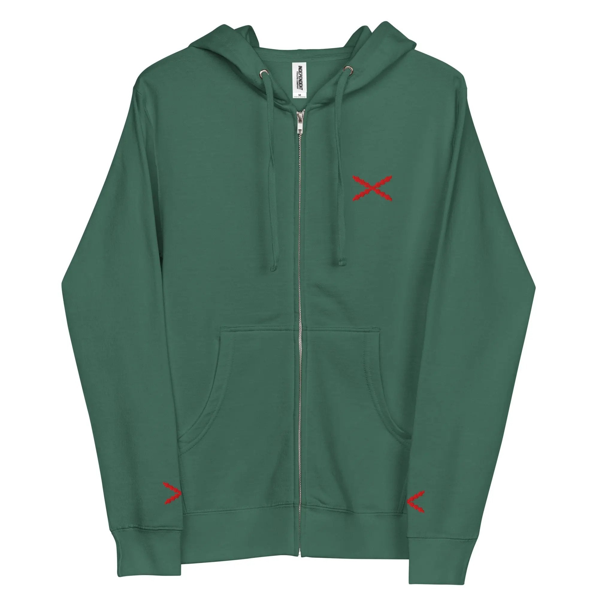 Comprar Sudadera polar con capucha y cremallera unisex Cruz de Borgoña La Flamenca de Borgoña Bandera España
