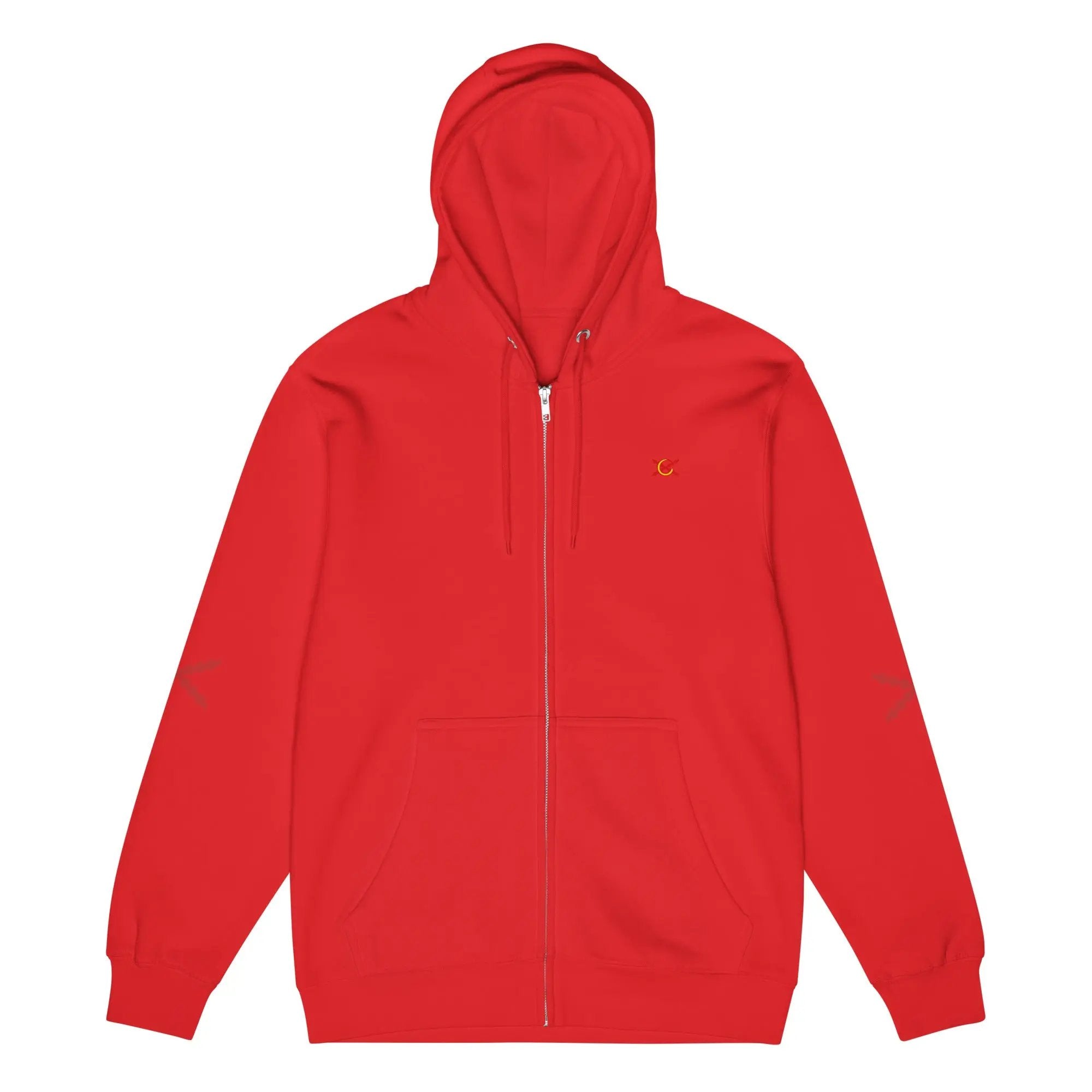 Comprar Sudadera premium con cremallera completa "Ser español es un Honor" La Flamenca de Borgoña Bandera España