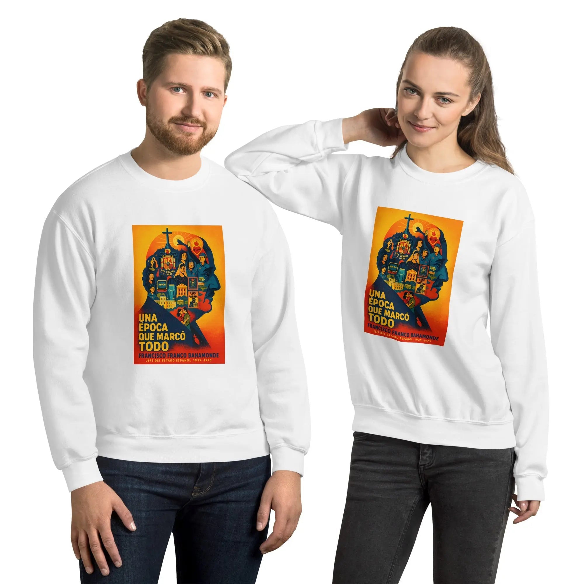Comprar Sudadera unisex La Flamenca de Borgoña, Bandera de España, Cruz de Borgoña, Patricia Muñoz, VOX